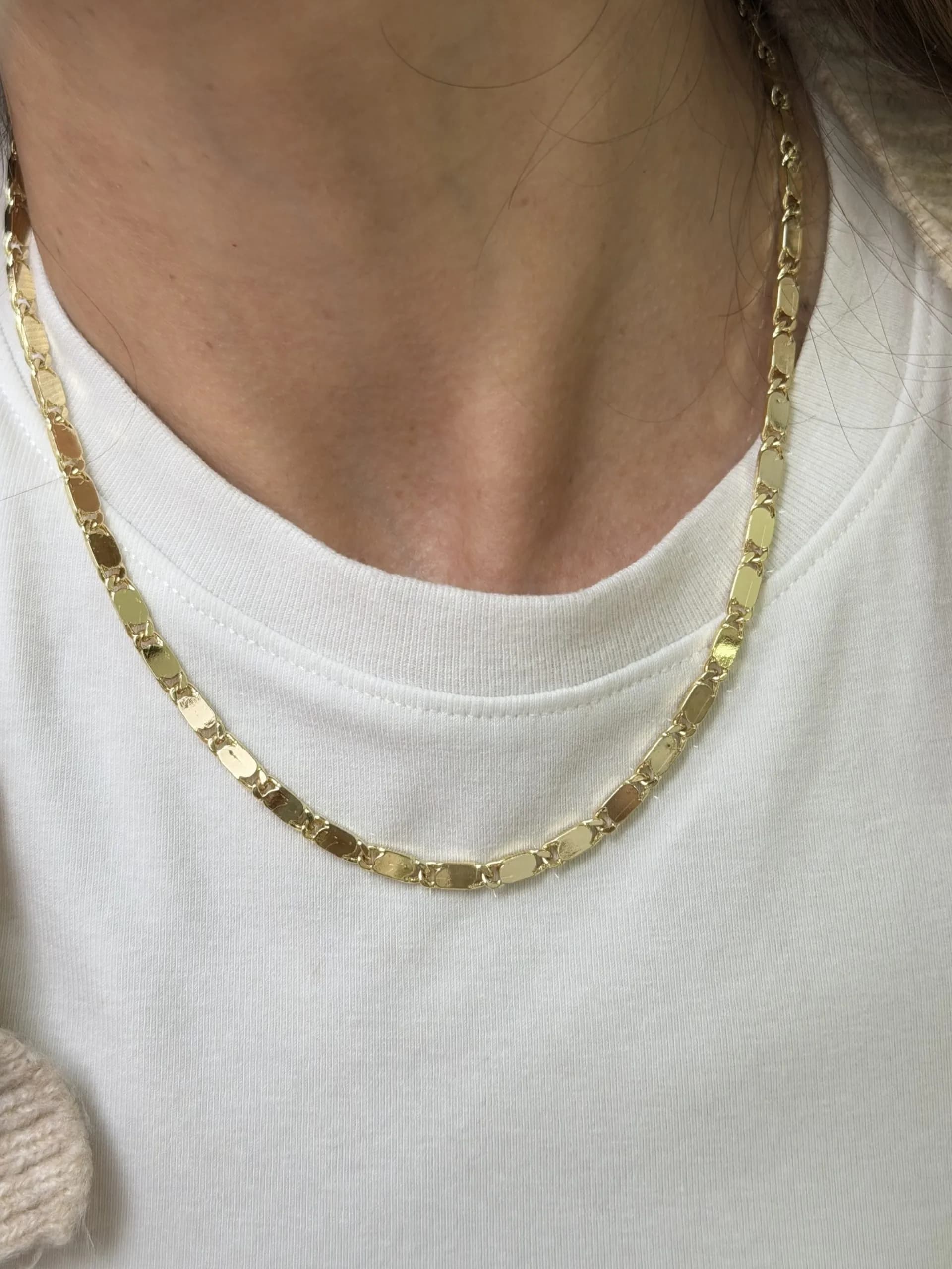 14K CM Altın Kaplama 45 cm Arp Kolye