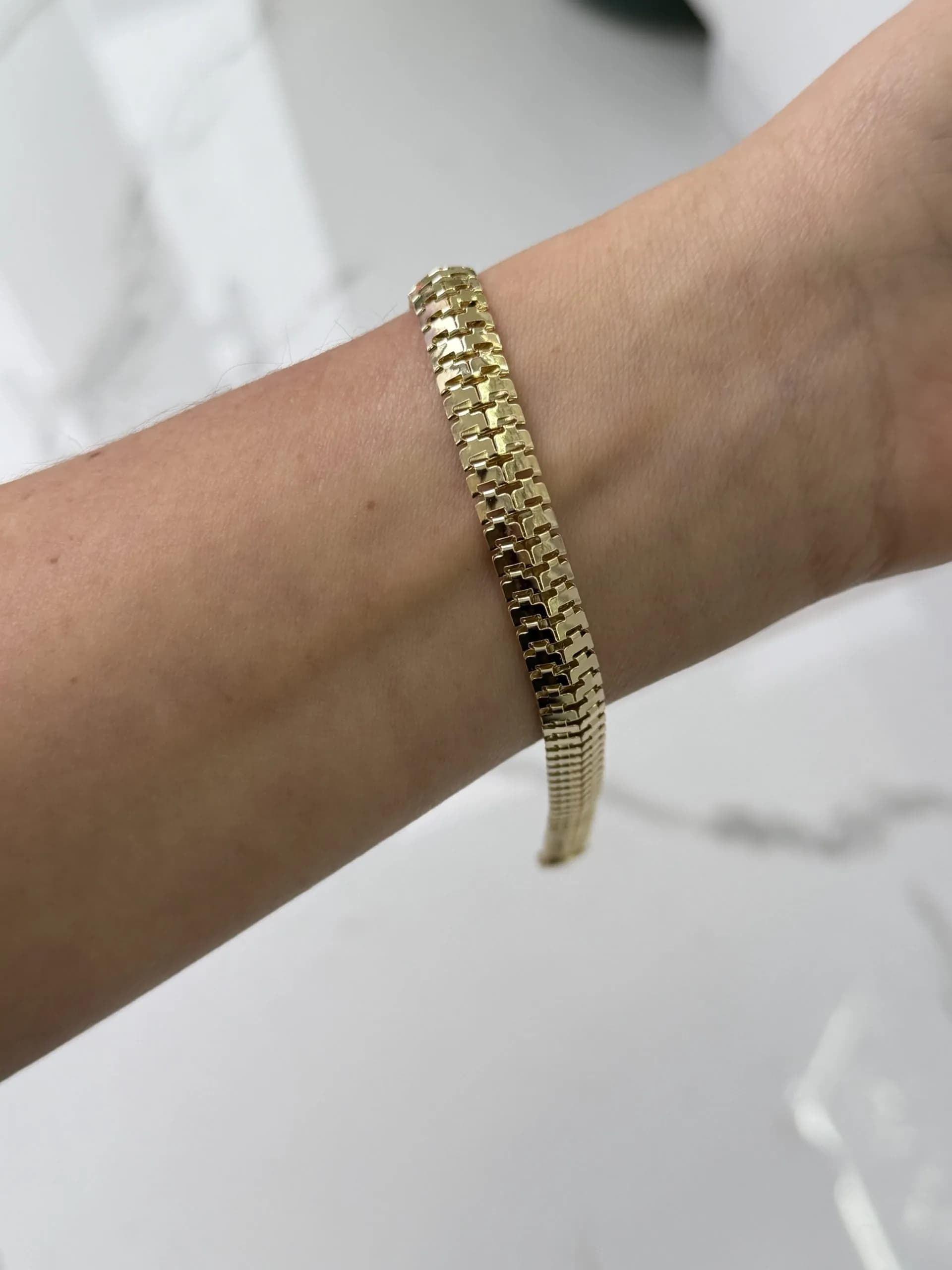 14K CM Altın Kaplama Bileklik 017