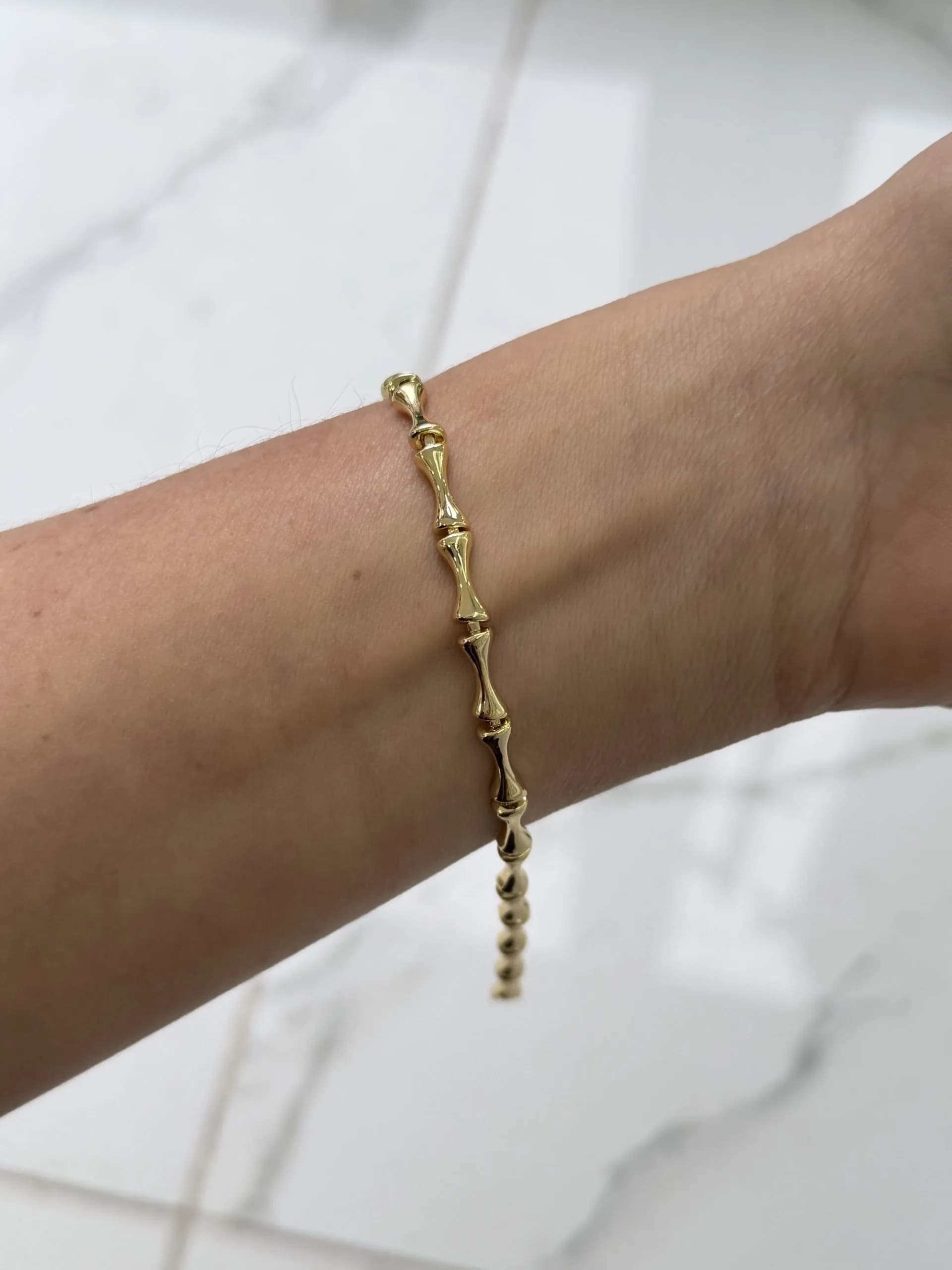 14K CM Altın Kaplama Bileklik 019