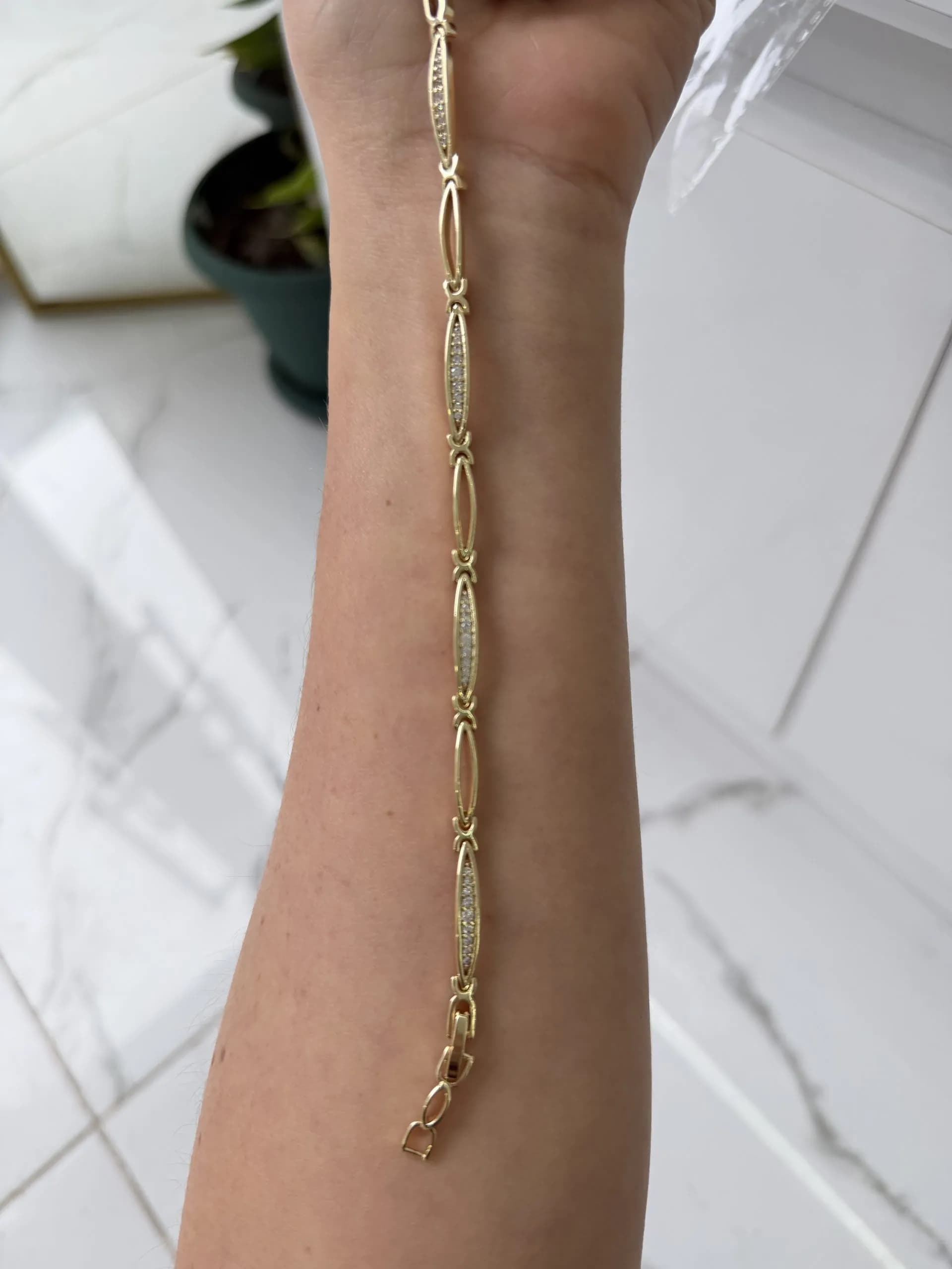 14K CM Altın Kaplama Bileklik 026