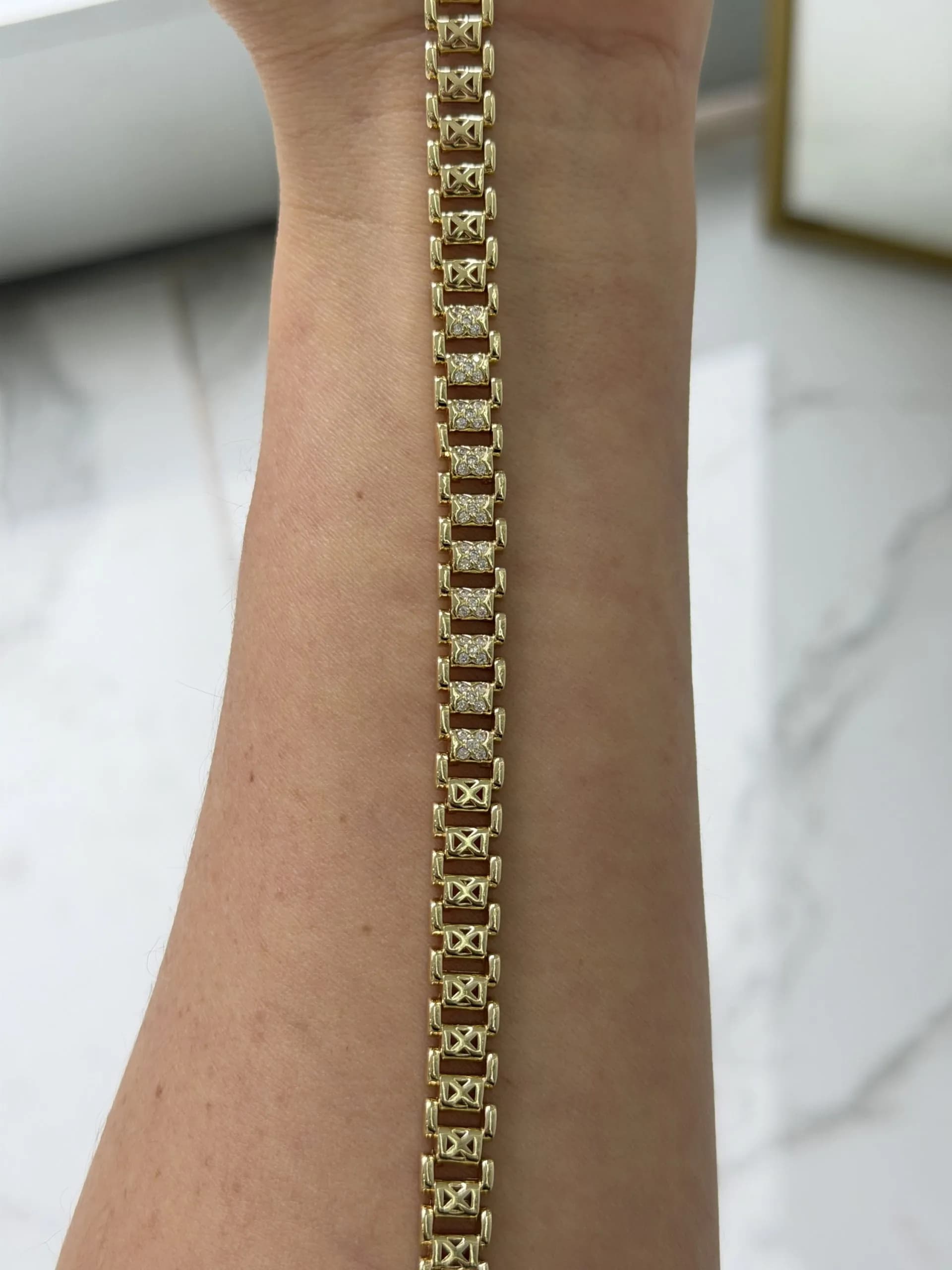 14K CM Altın Kaplama Bileklik 028