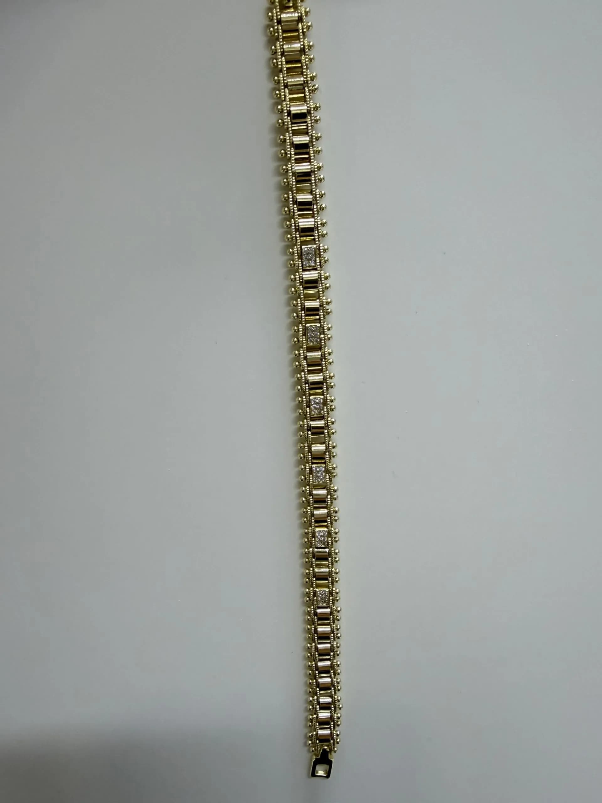 14K CM Altın Kaplama Hasır Bileklik