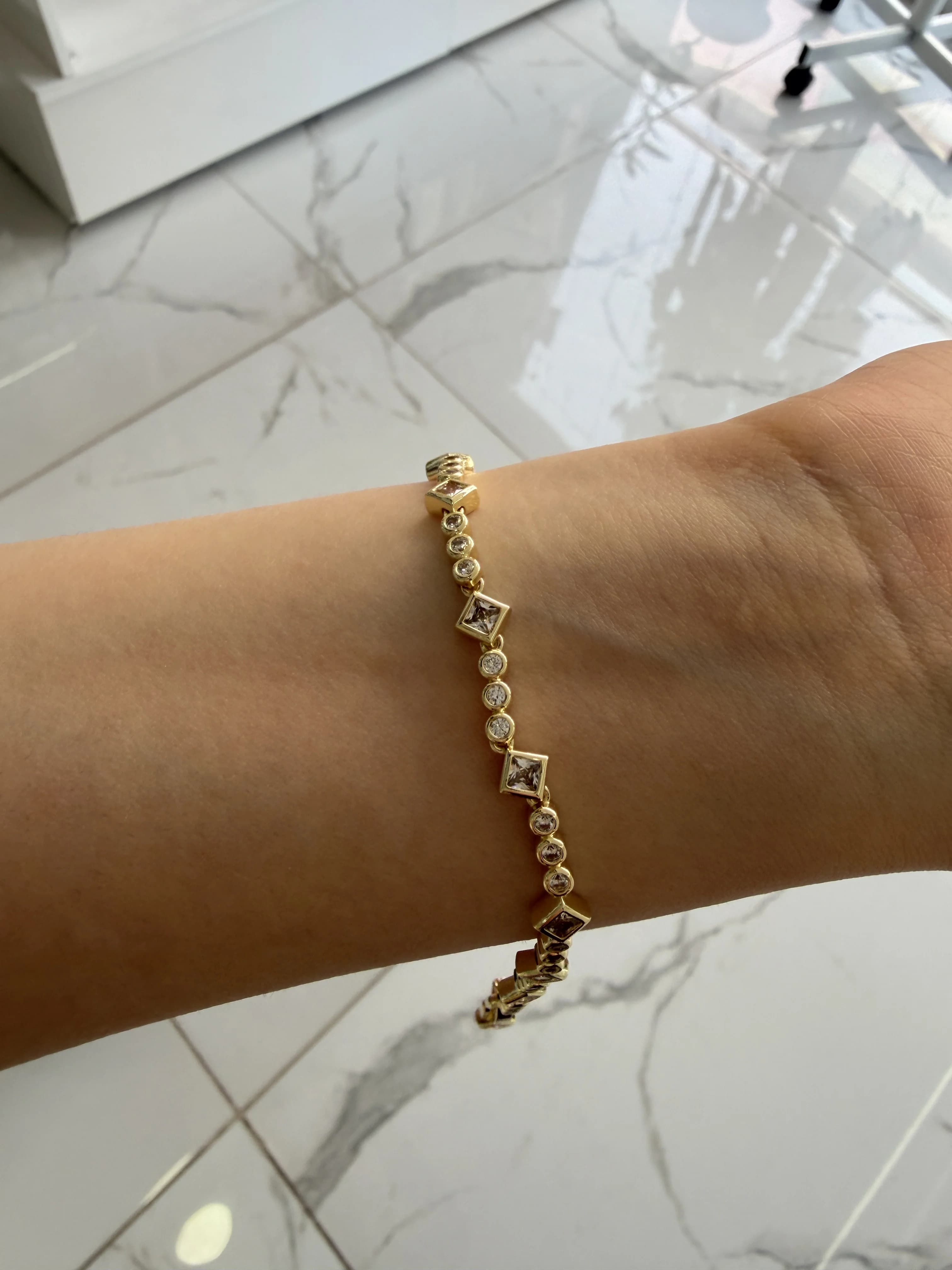 14K CM Altın Kaplama Luıs Bileklik