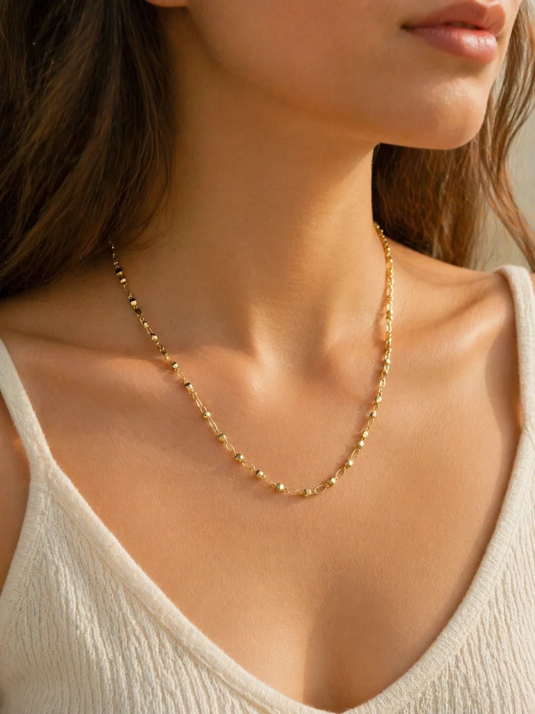 Vip Top Parlak Kolye