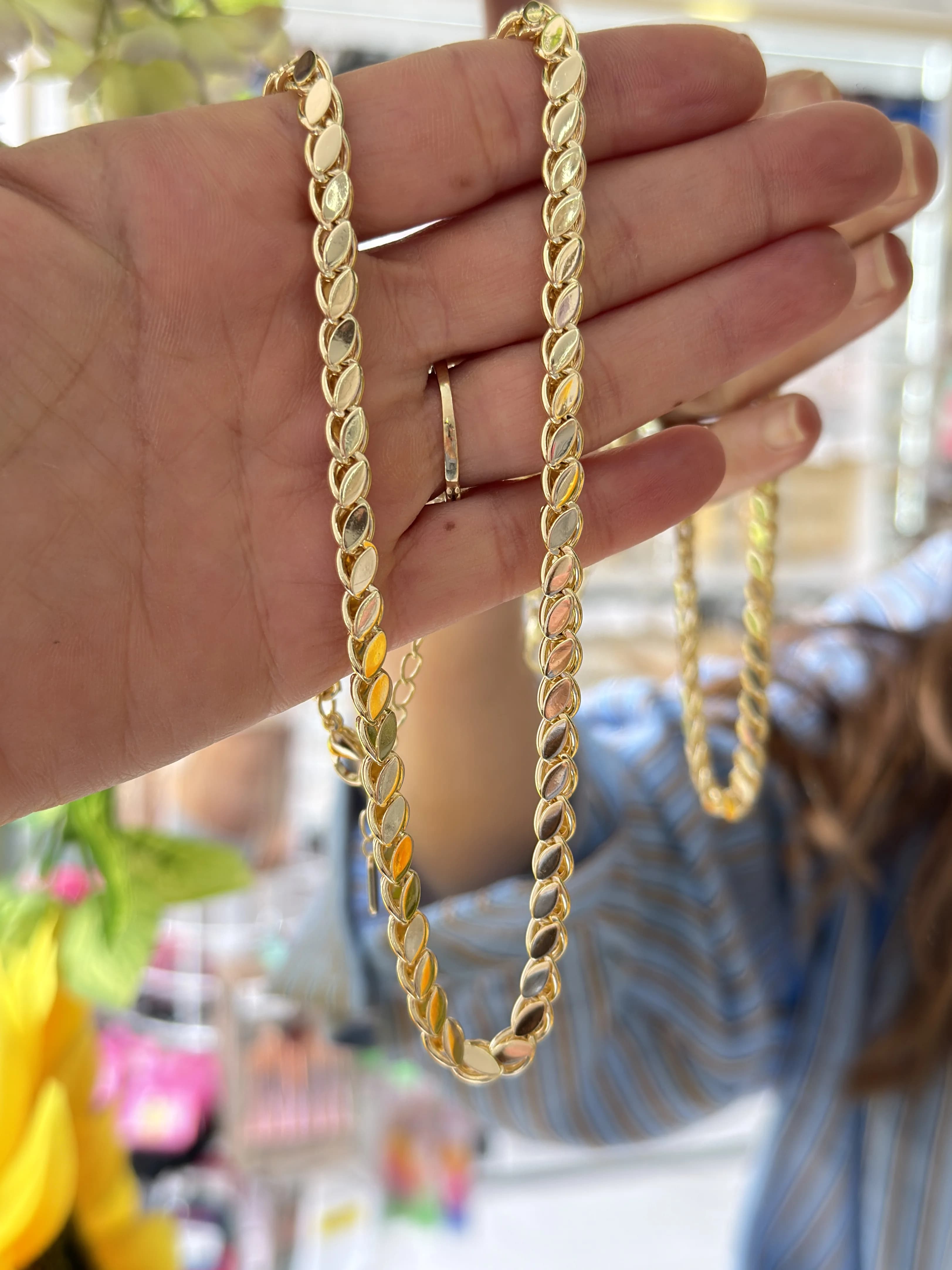 14K Altın Kaplama CM BaklaPul 