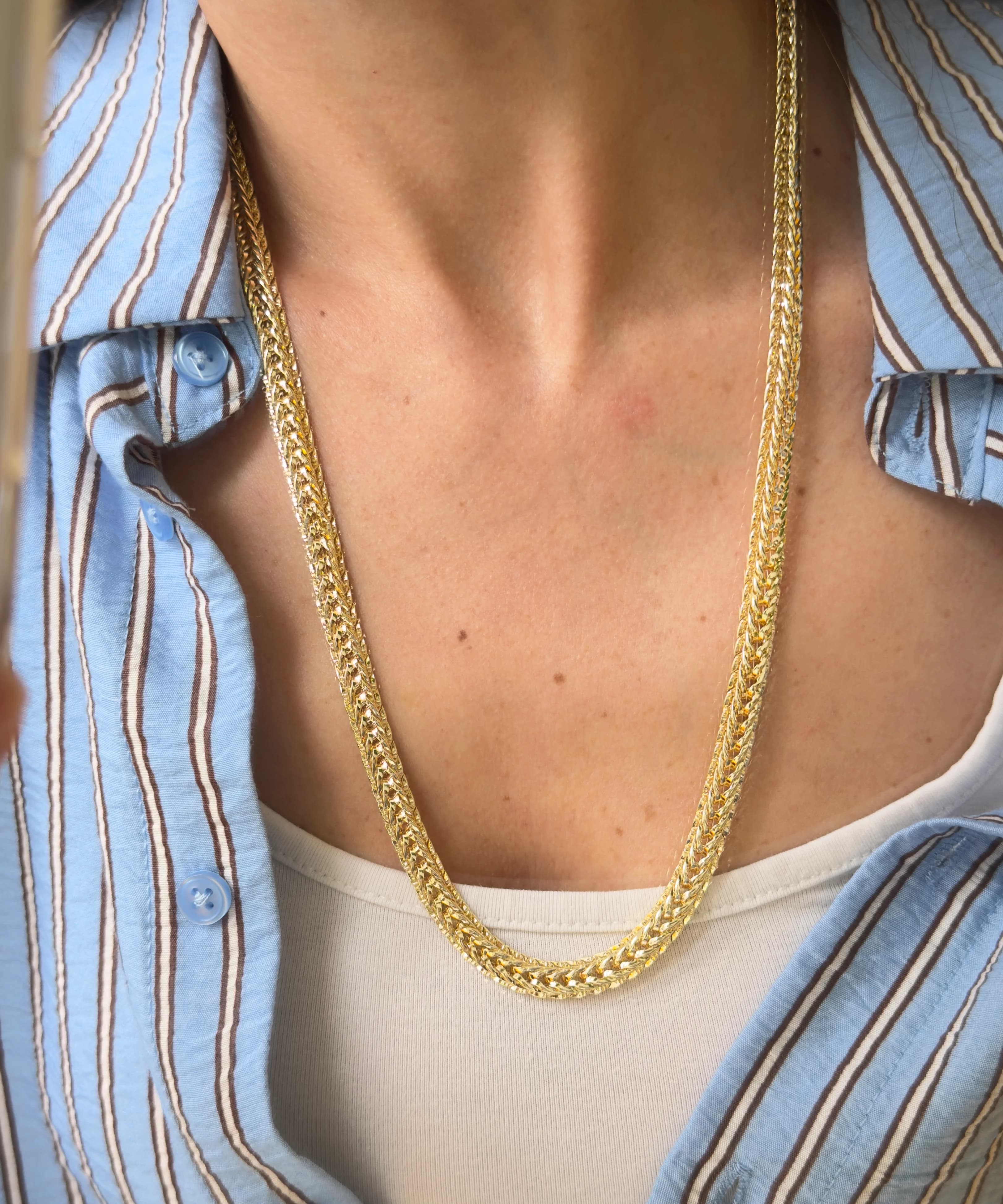 14K Altın Kaplama CM Kalın 60 cm 