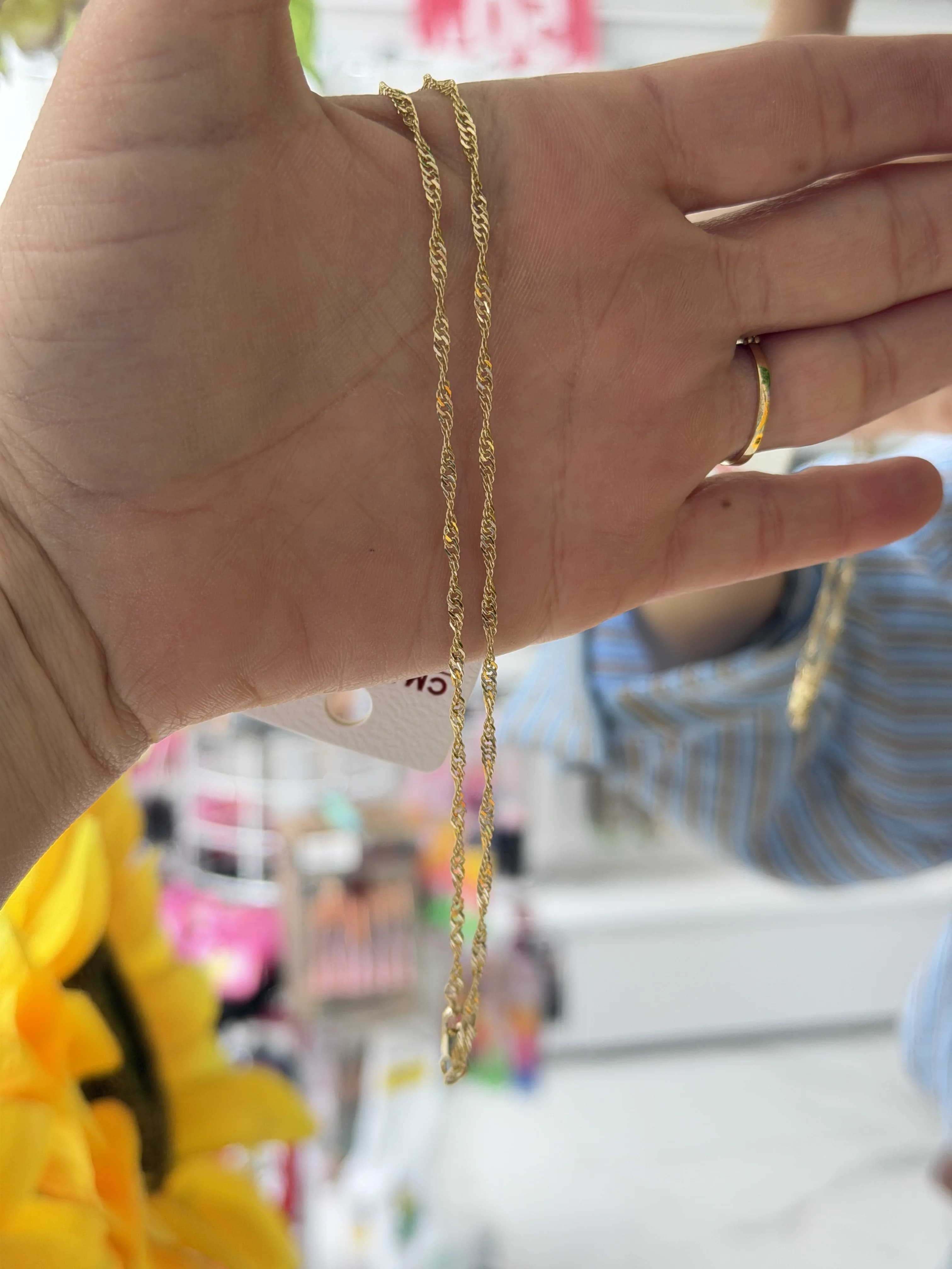 14K Altın Kaplama CM Singapur 45 cm