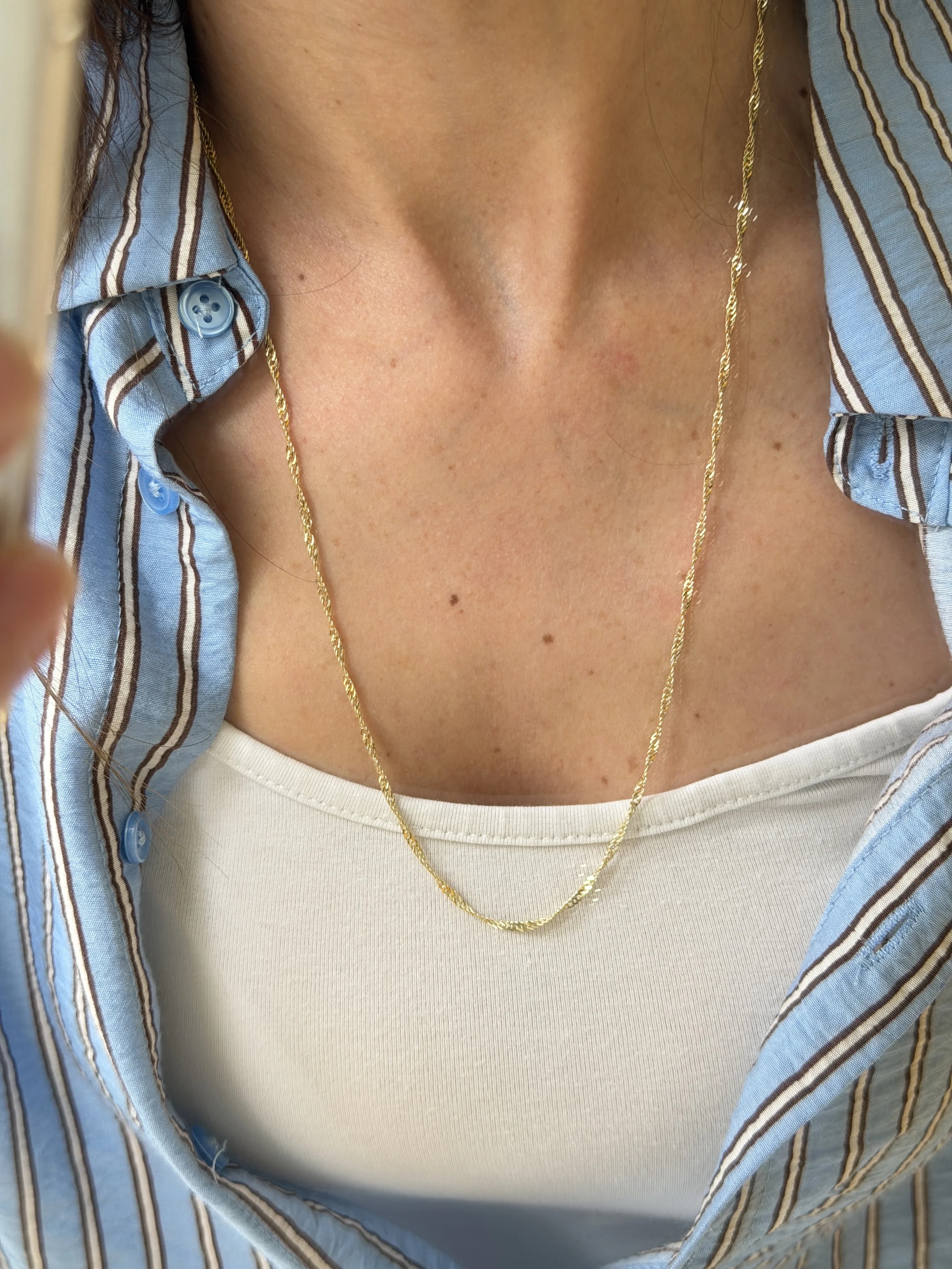 14K Altın Kaplama CM Singapur 60 cm