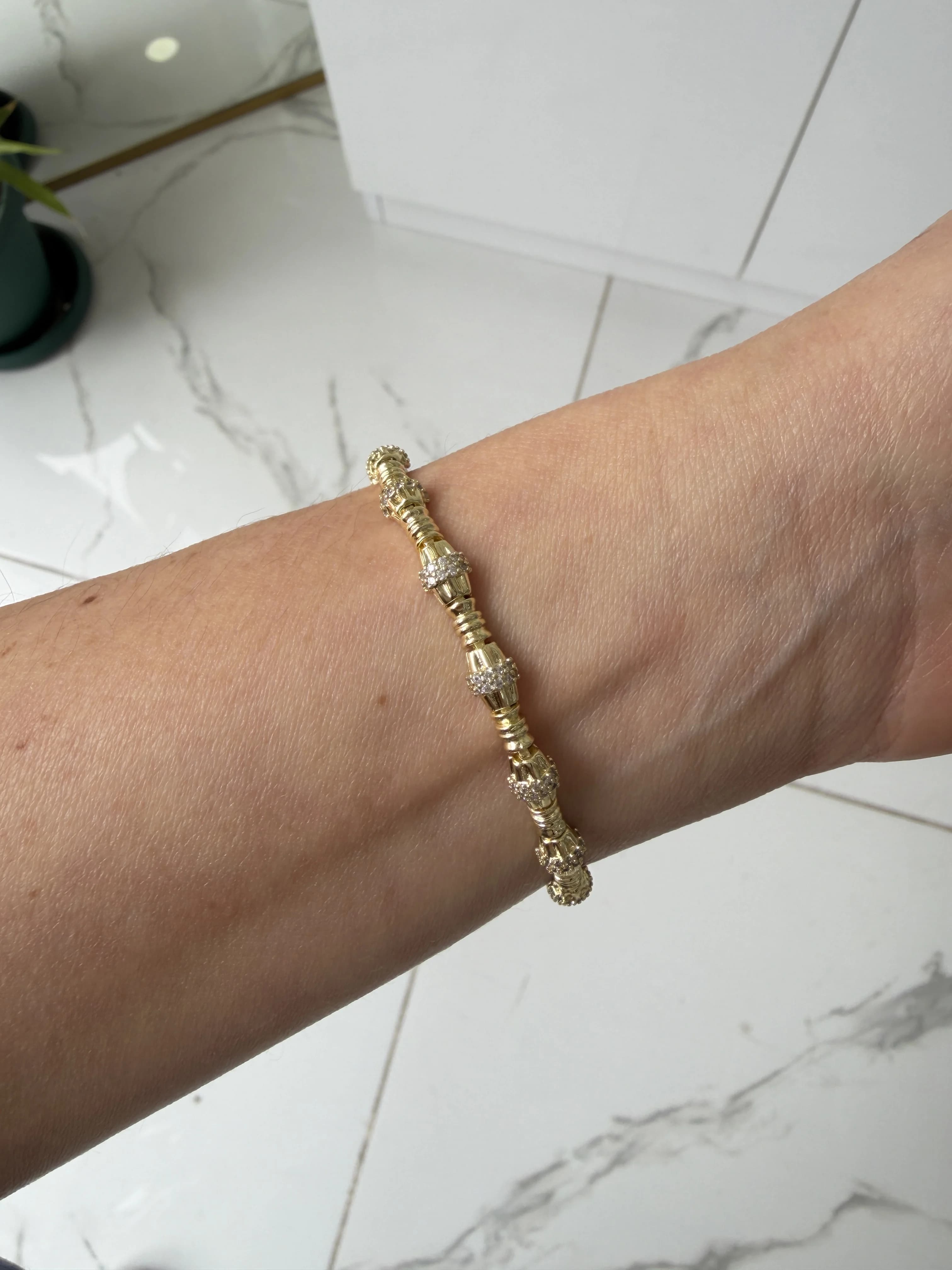 14K Altın Kaplama CM Serenay Bileklik