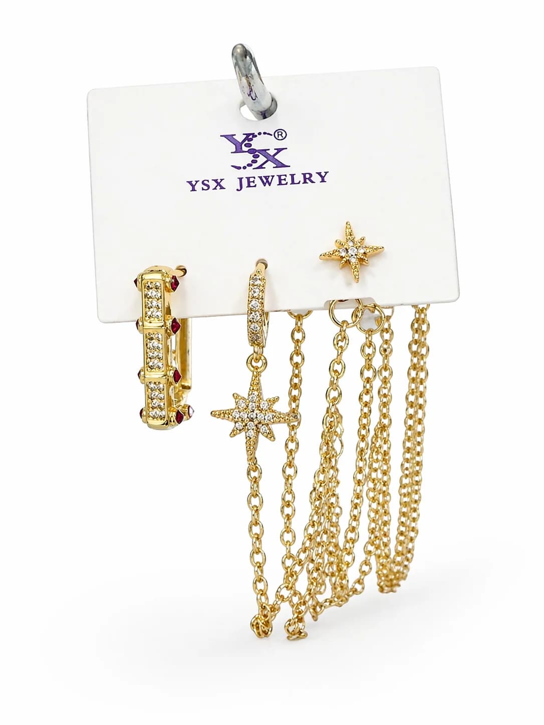 14K YSX Zincir Küpe