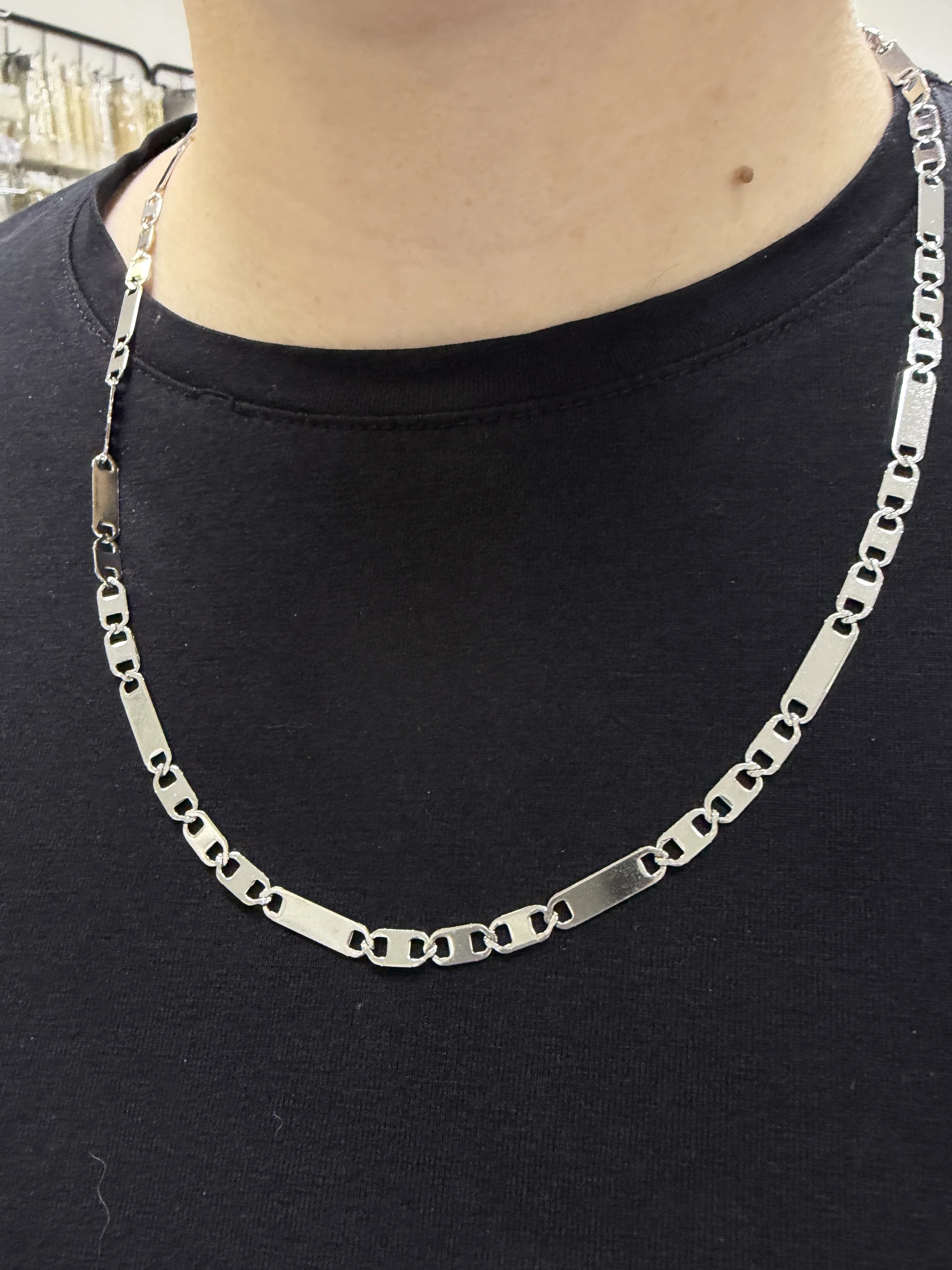 Çelik Erkek 60 cm Aralıklı Kolye