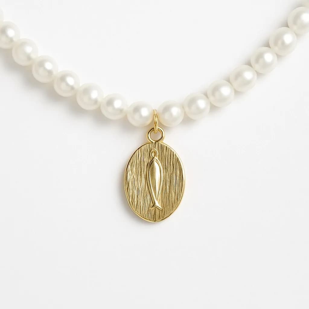 Balık Uç İnci Kolye