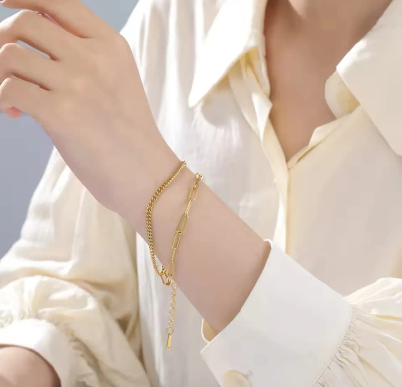 Çelik 2li Arpa Ataç Bileklik