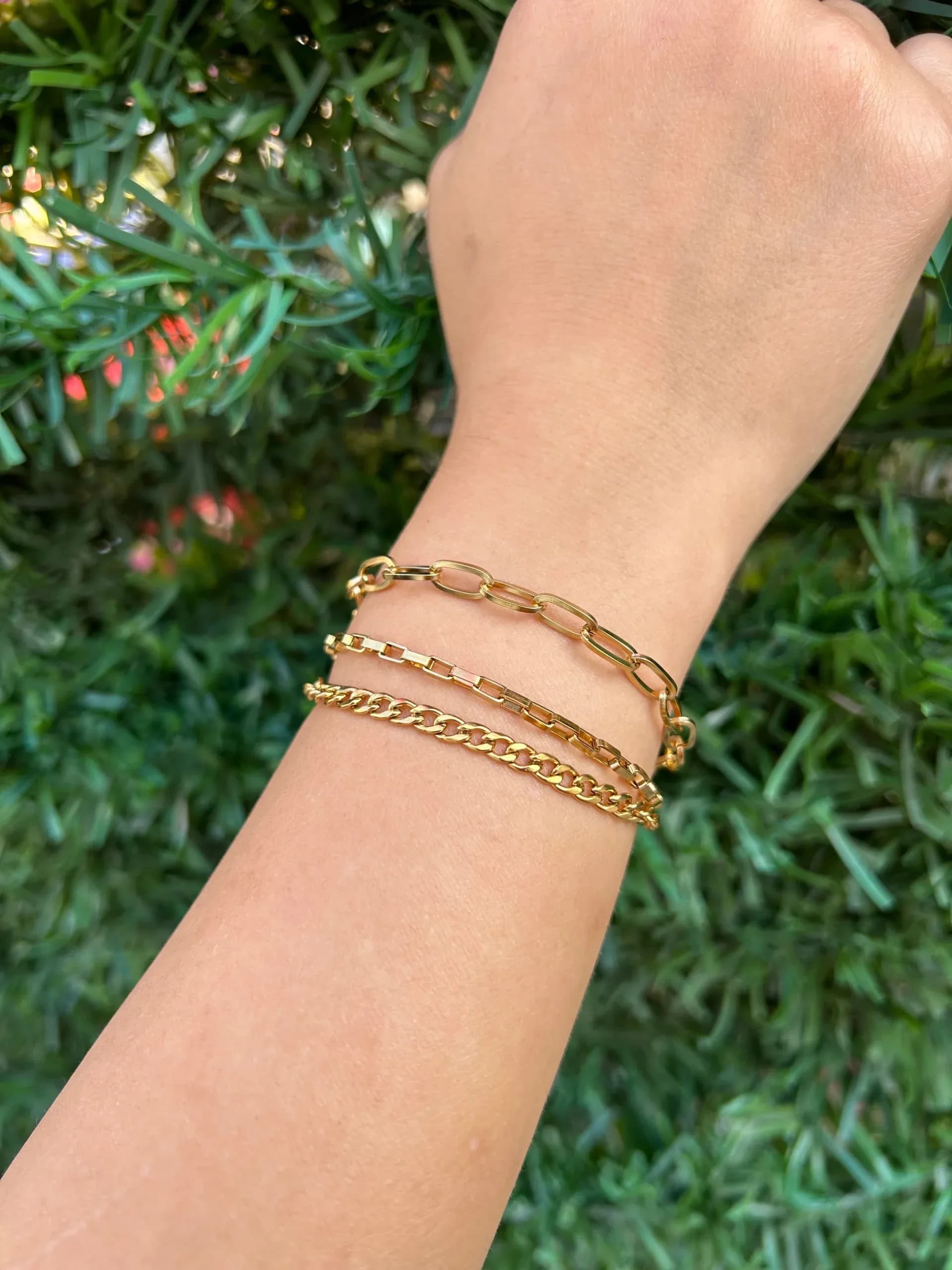 Çelik 3 lü Kombin Bileklik