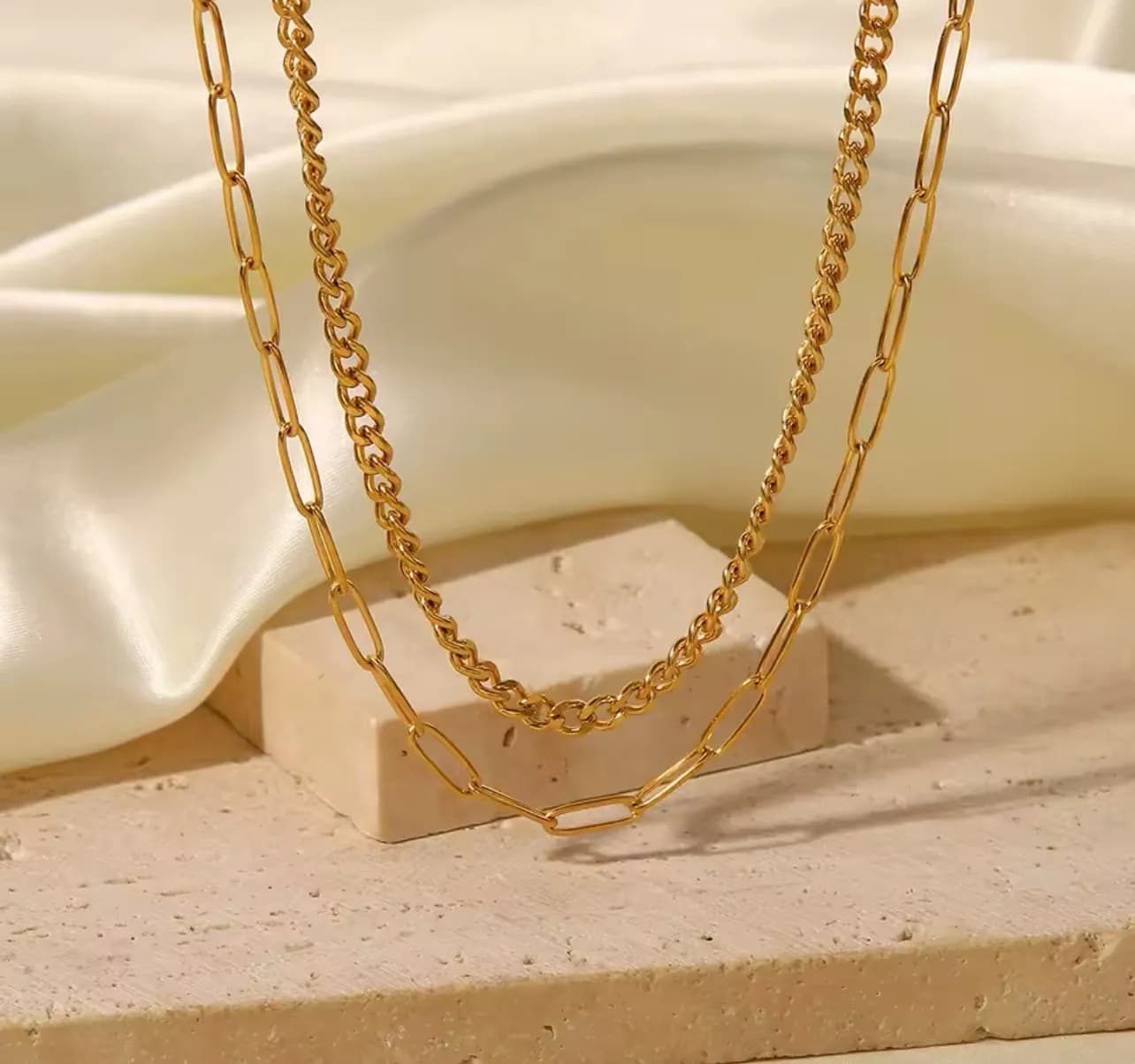 Çelik Ataç Arpa 2 li Kolye