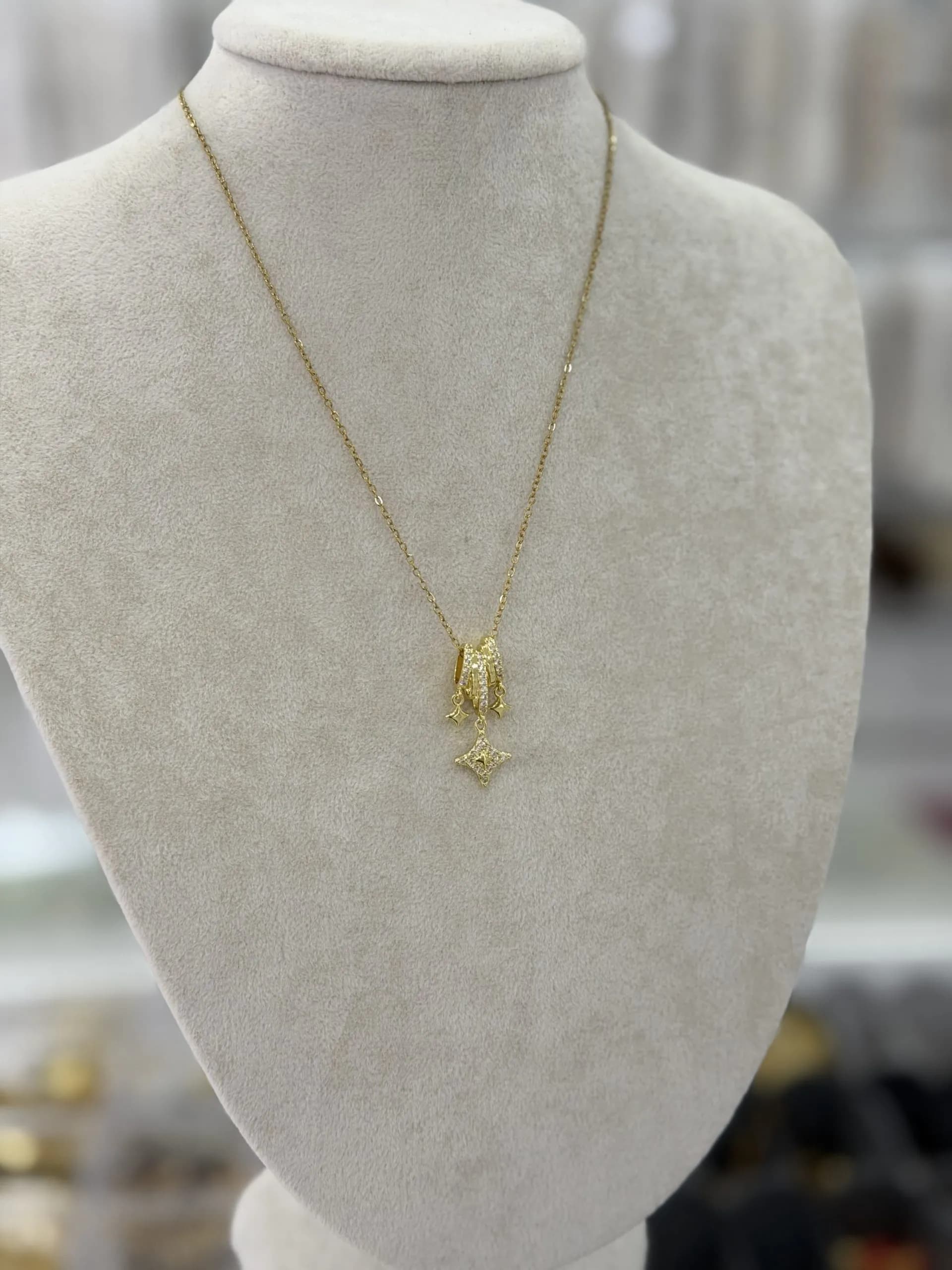 Çelik Luis Charm Kolye