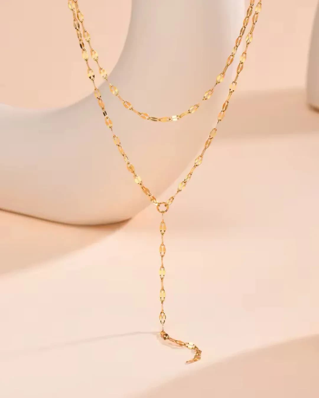 Çelik Parlak Zincir Y Kolye