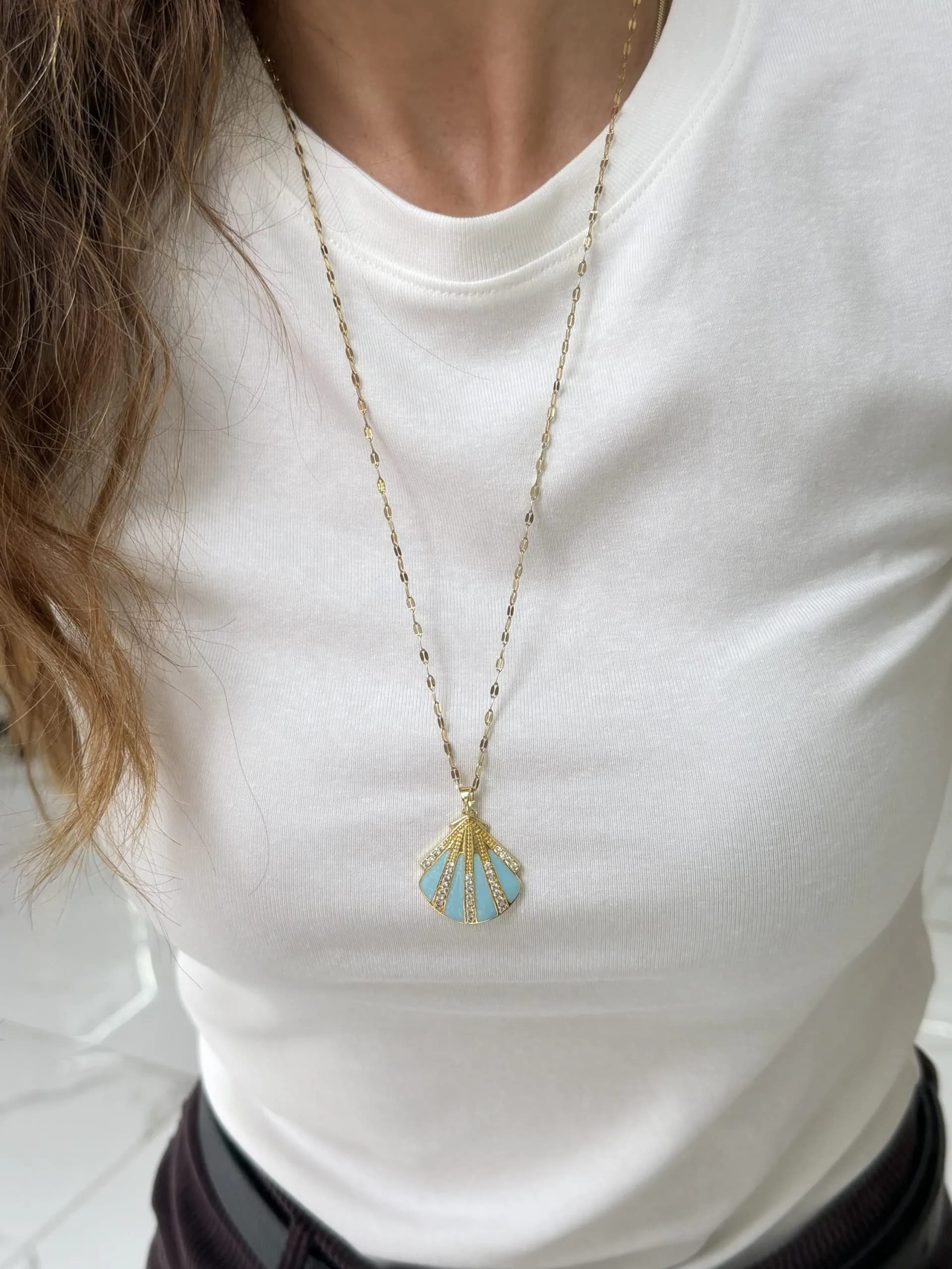 Çelik Uzun 60 cm İstiridye Kolye