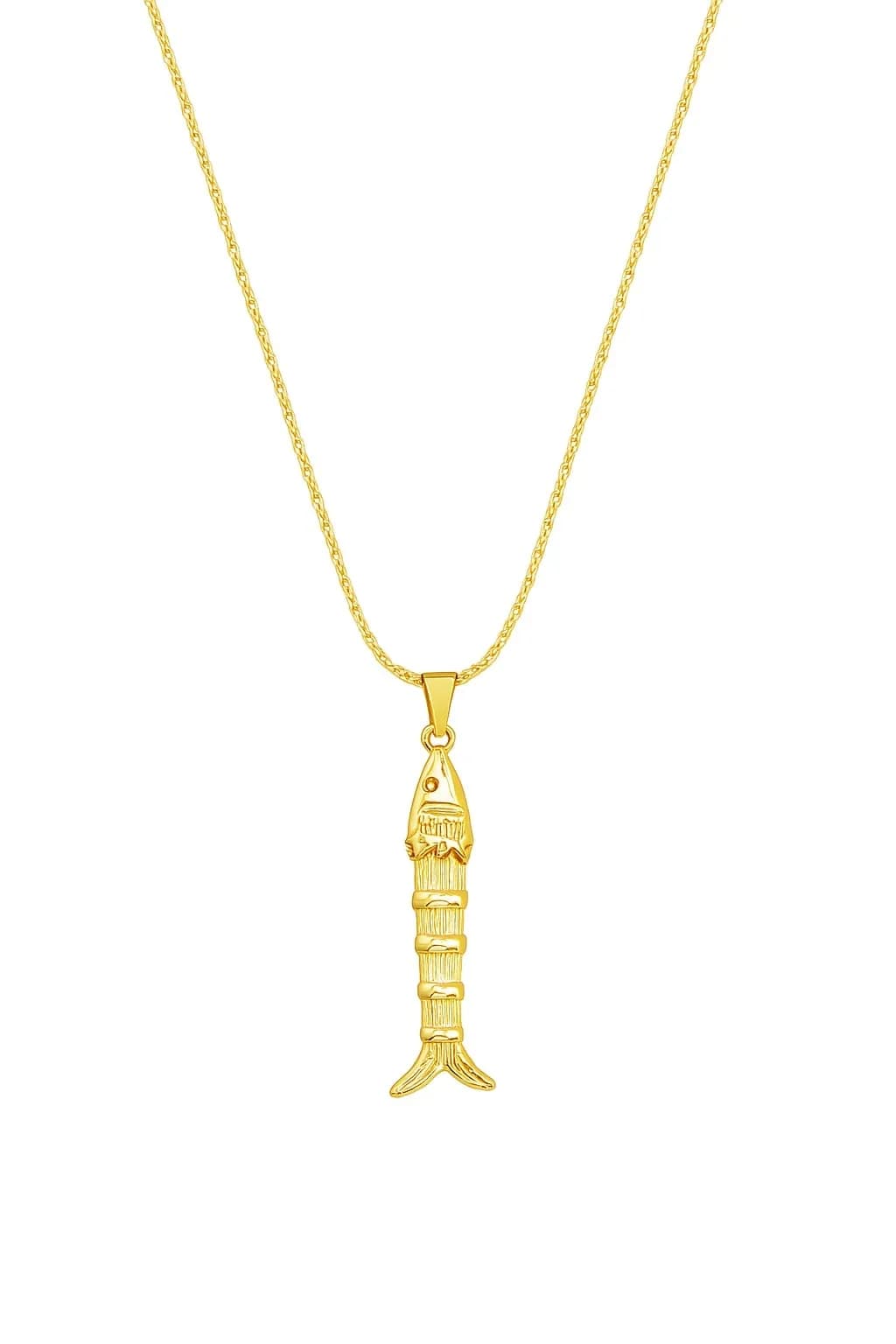 Çelik Uzun Balık Kolye