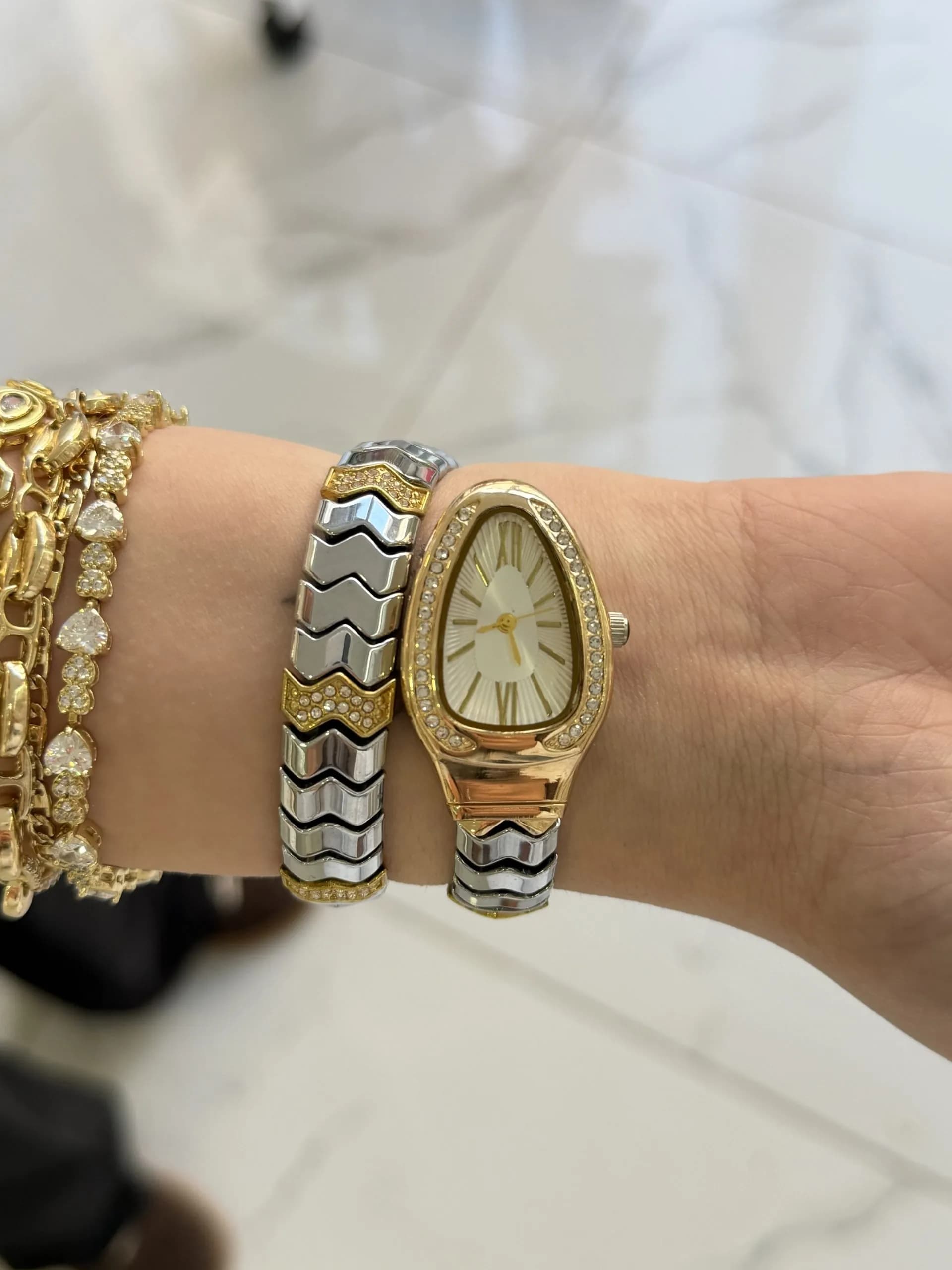 Gold Gümüş BLgR Saat