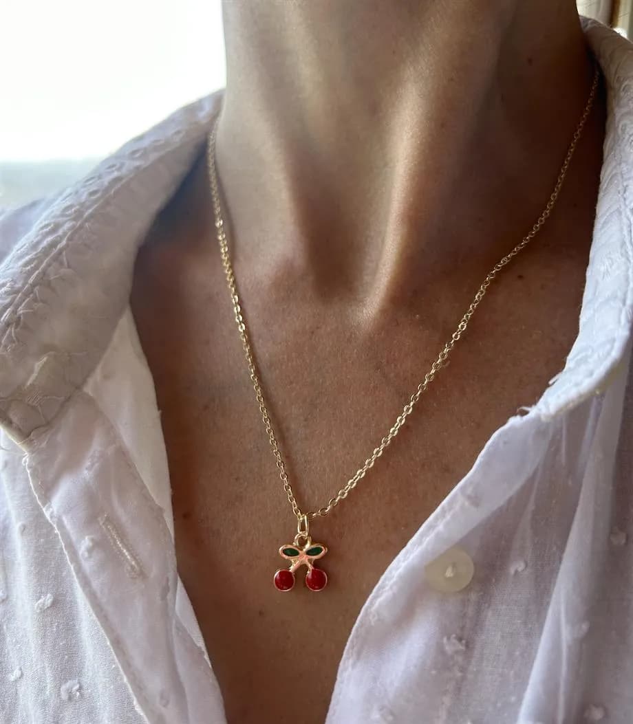Kadın Kiraz Kolye