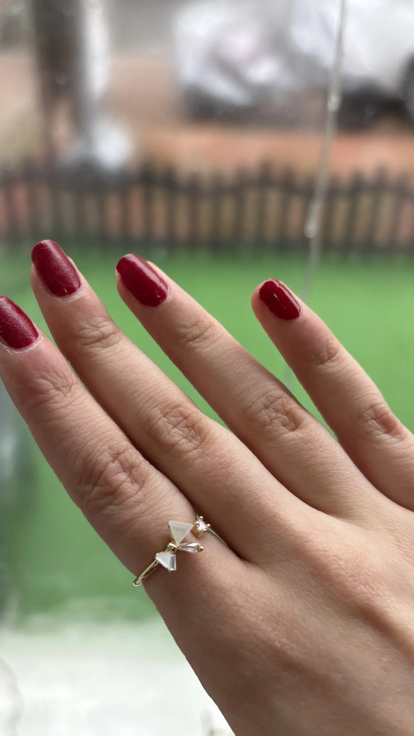 Krem Fiyonk Ayarlanabilir Yüzük