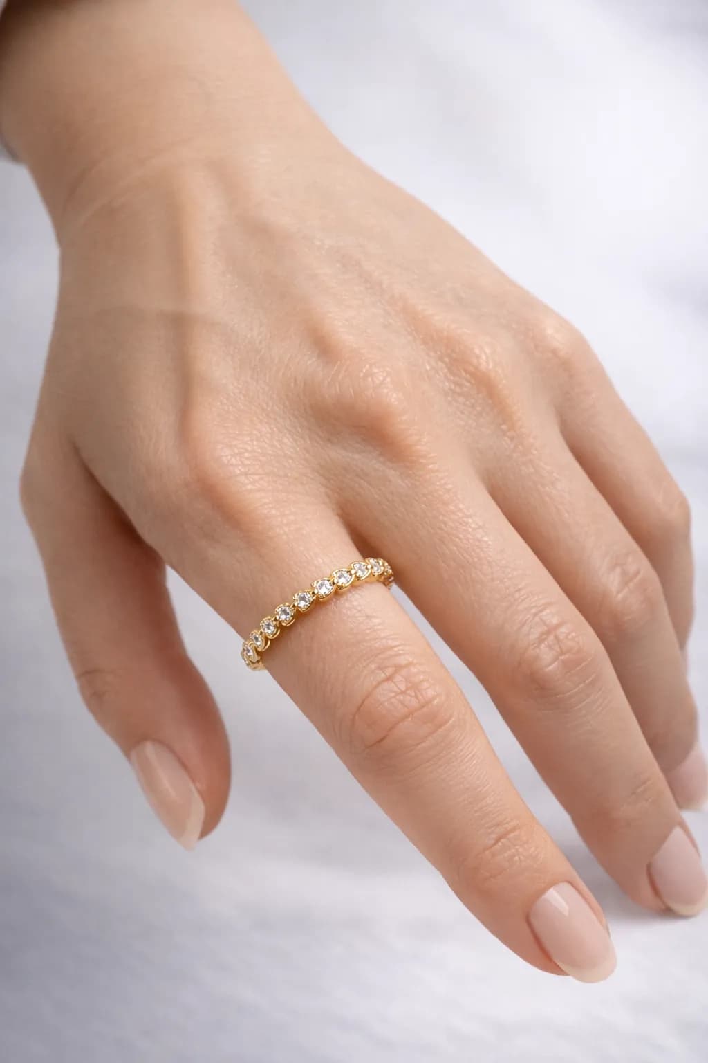 Sıra Taşlı Yüzük ayarlanabilir