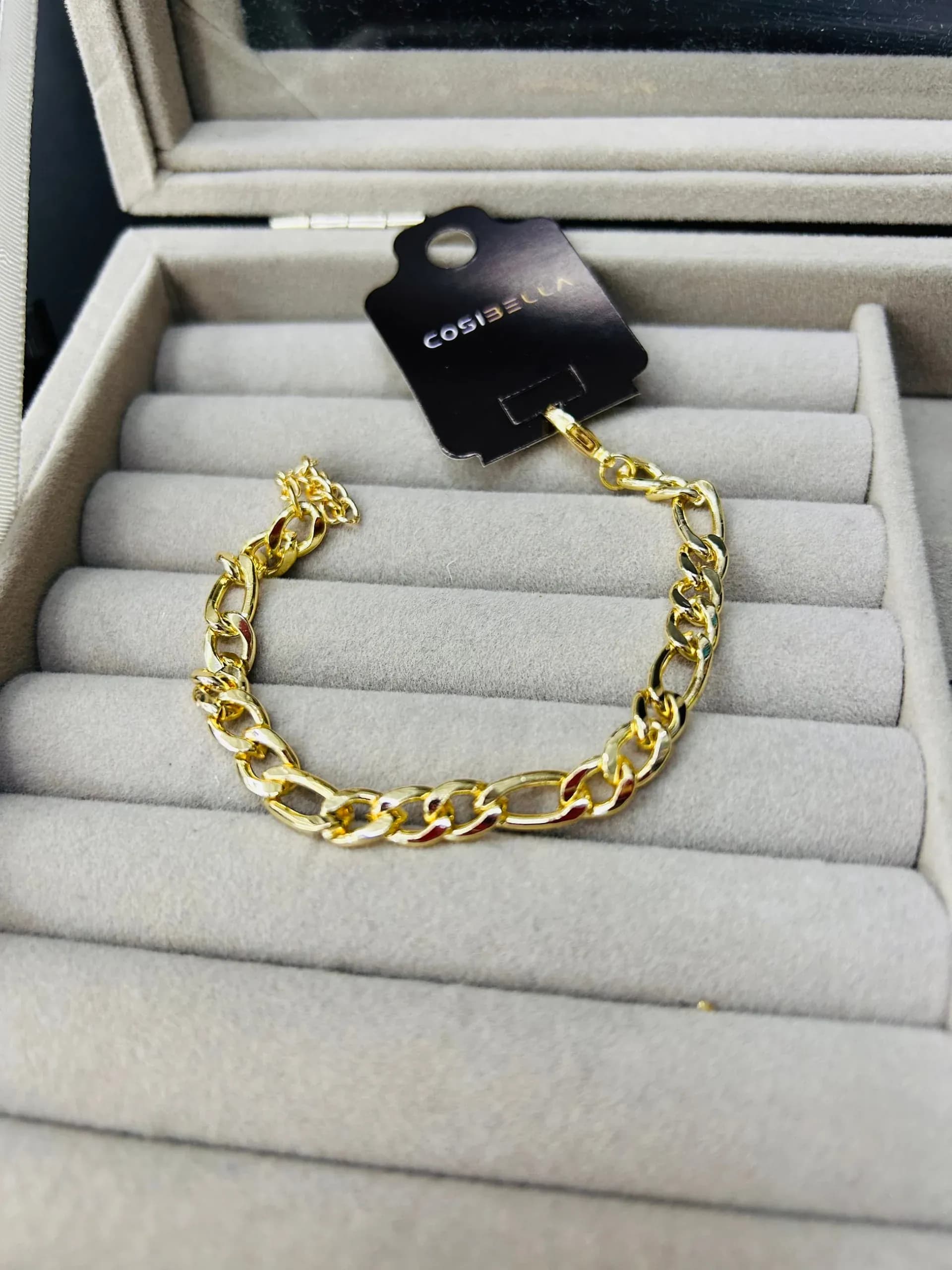 Vip Gold Figaro Bileklik