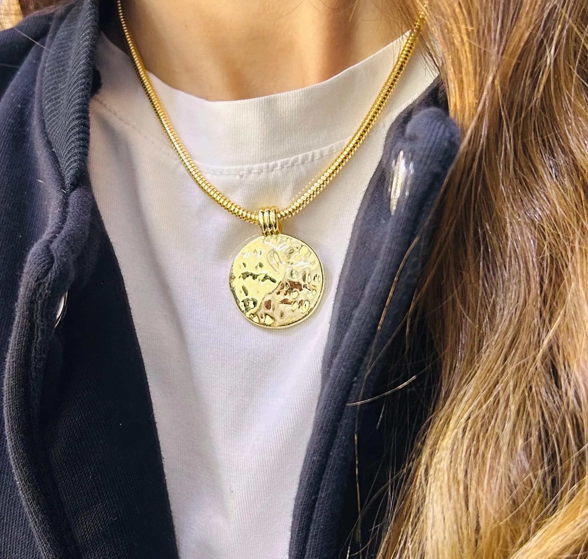 Vip Gold Pndra Plaka Kolye