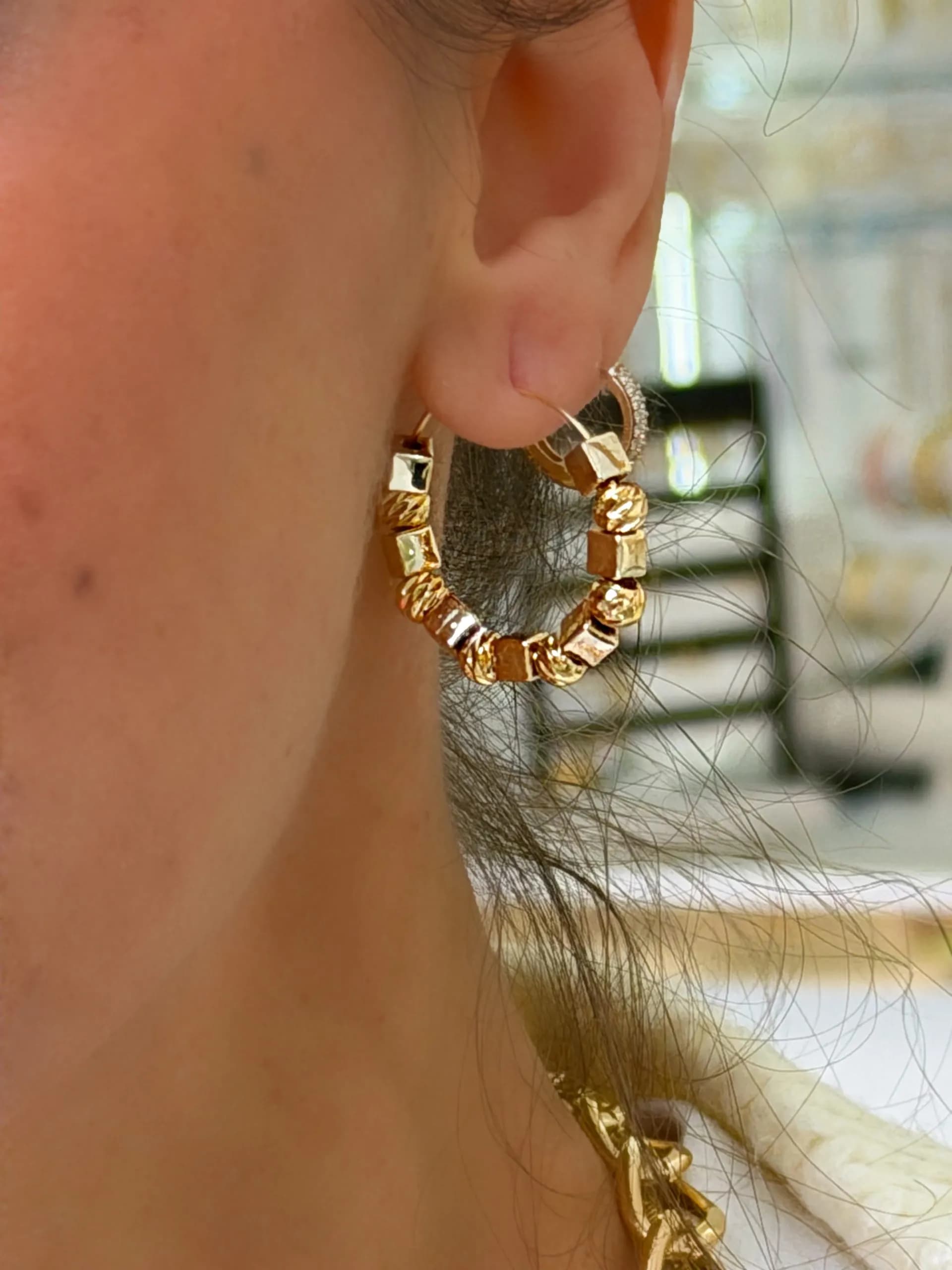 Vip Küp Gold Dorika Küpe