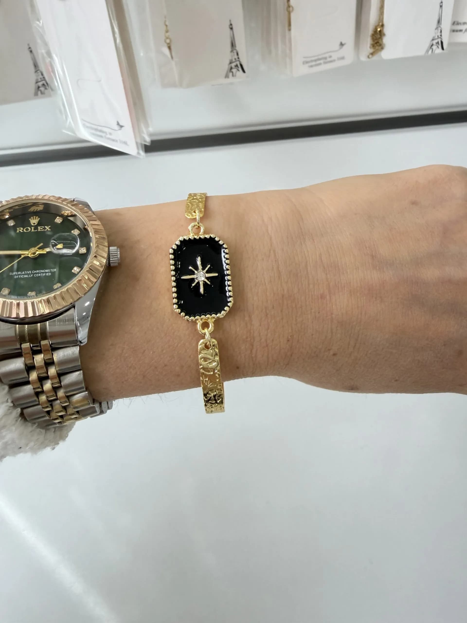 Vip Siyah Kelepçe Bileklik