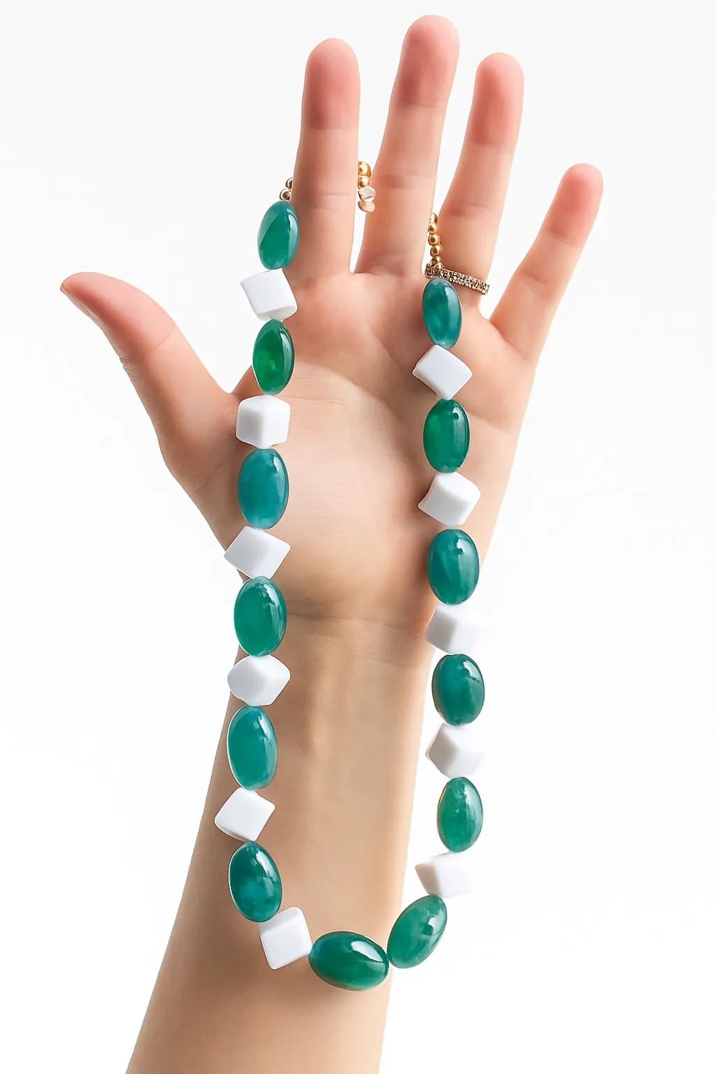 Yeşil Lolita Kemik Kolye