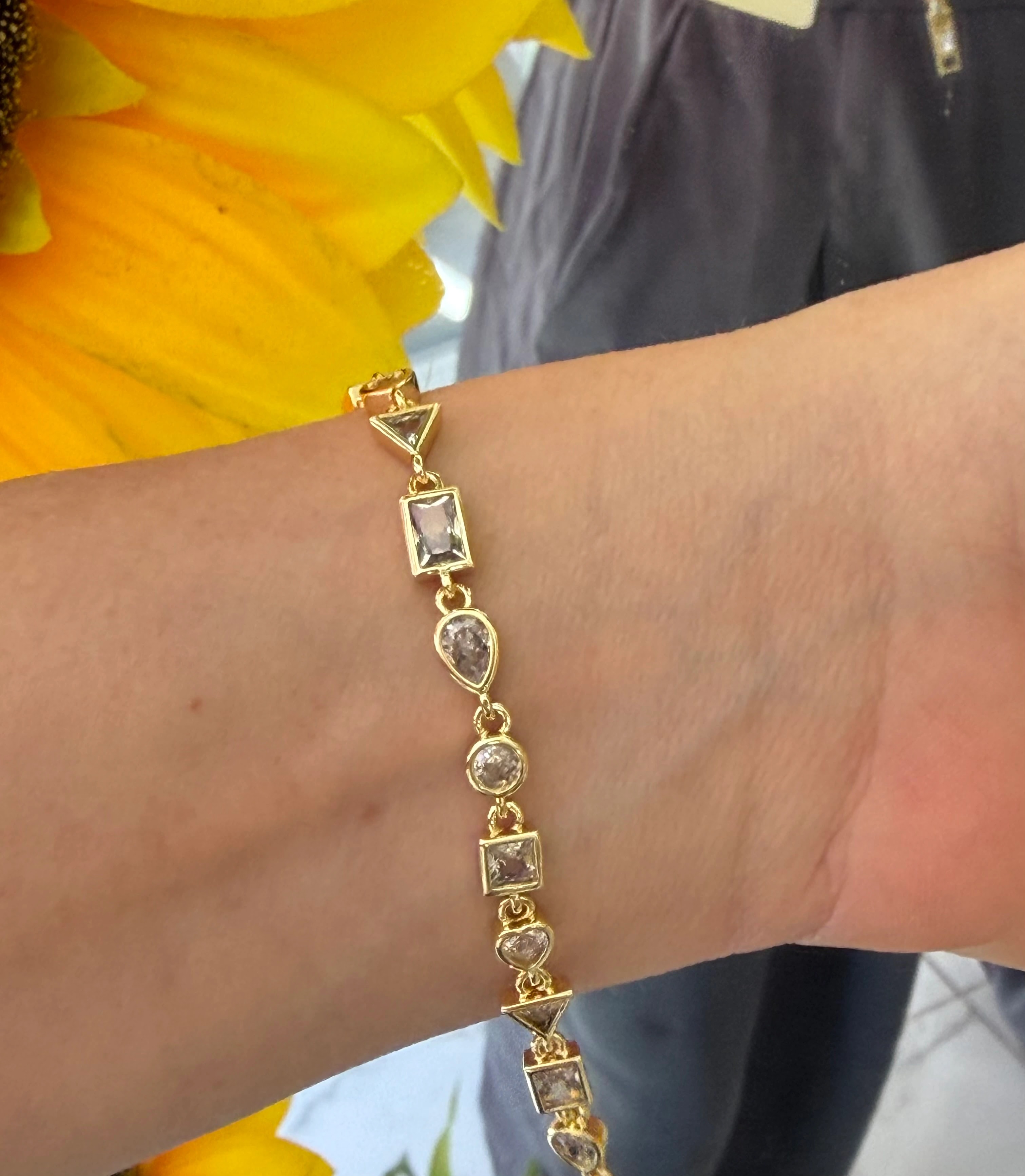 14K CM Altın Kaplama Element Bileklik