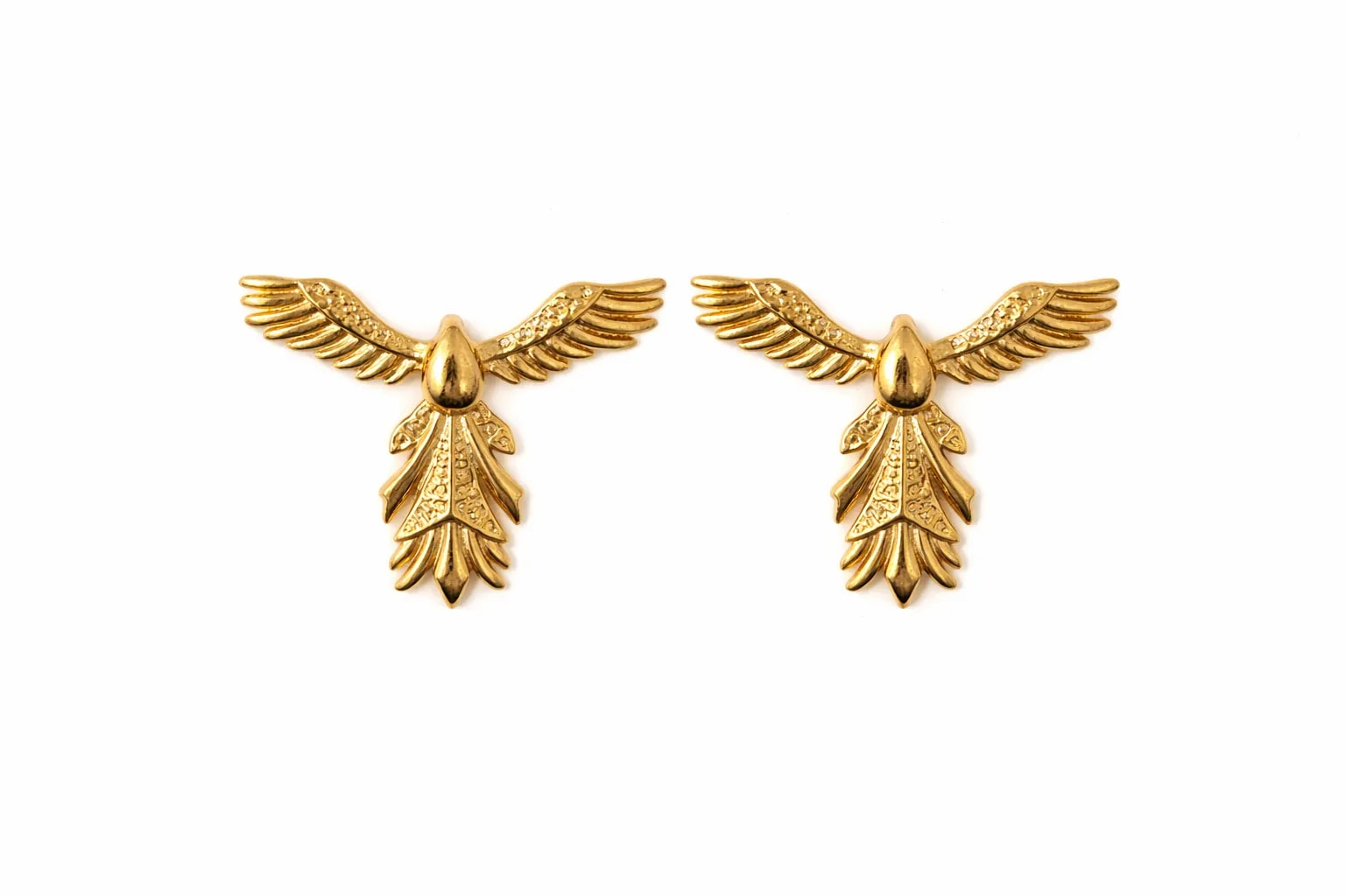 Gold Anka Kuşu Küpe