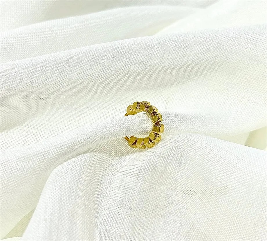 Kadın Gold Küp Kıkırdak Küpe