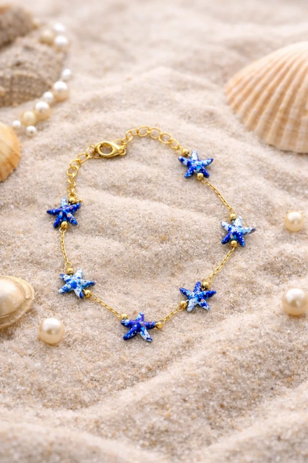 Saks Mavi Deniz Yıldızı Halhal