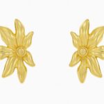 Yarım Çiçek Küpe