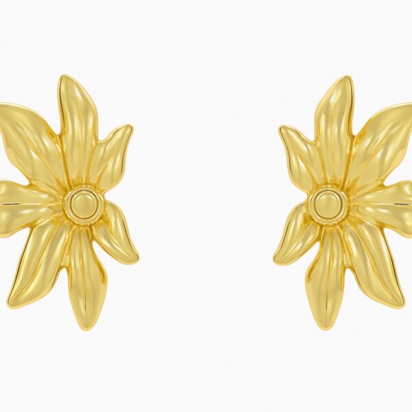 Yarım Çiçek Küpe