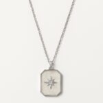 Çelik Kutup Yıldızı Gümüş Renk Kolye