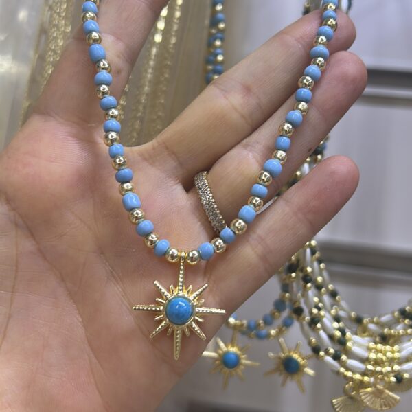 Mavi Kuzey Yıldızı Rüya Kolye