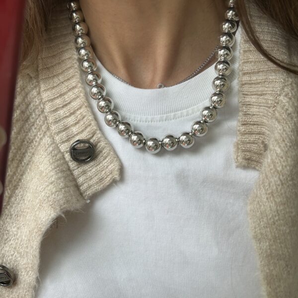 Vip Gümüş Renk Hafif Kolye