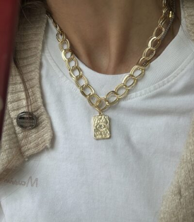 Vip Kalın Zincir Göz Kolye