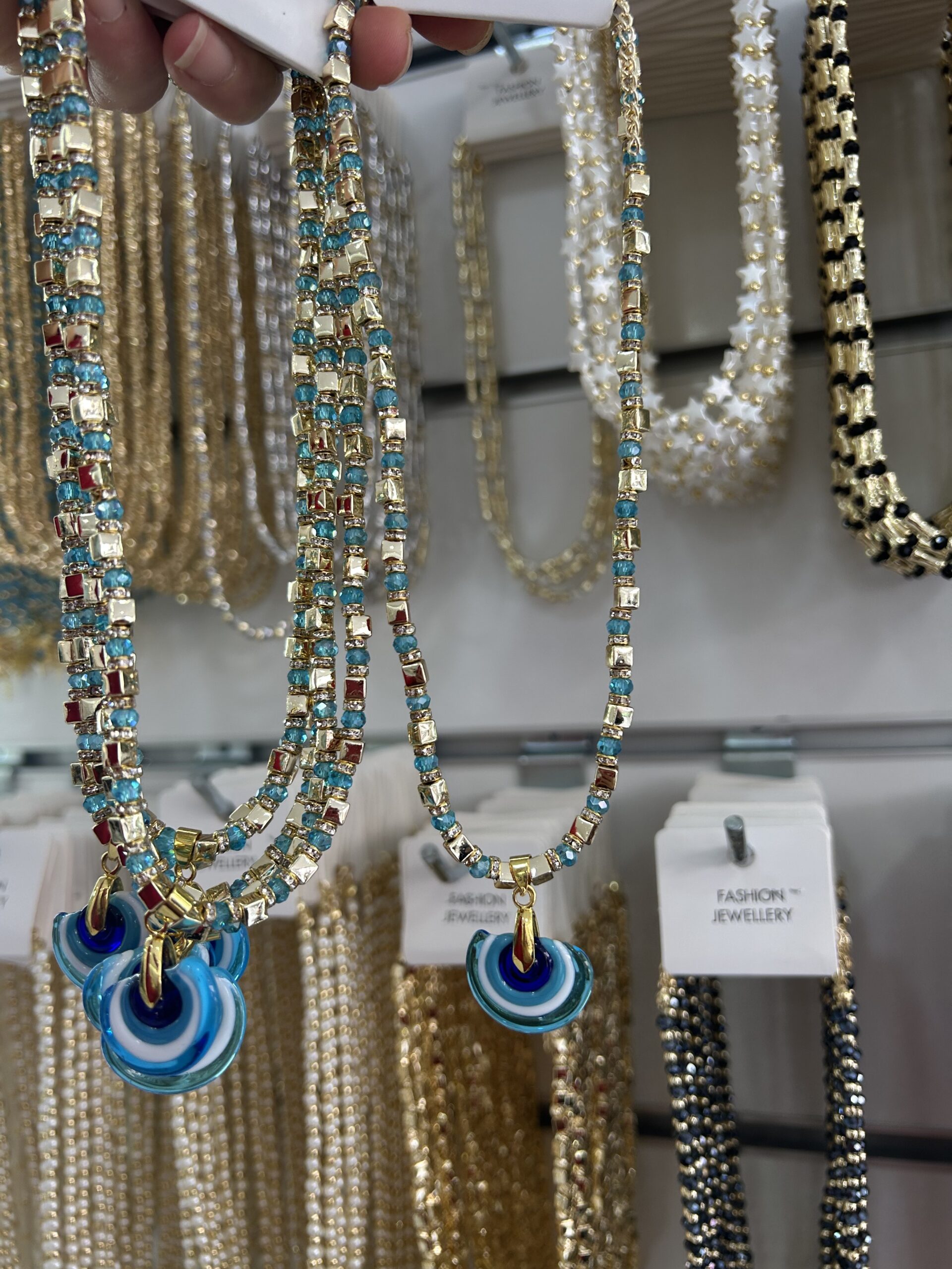 IMG_2941 Vip Murano Tasarım Mavi Kolye - Görsel 1