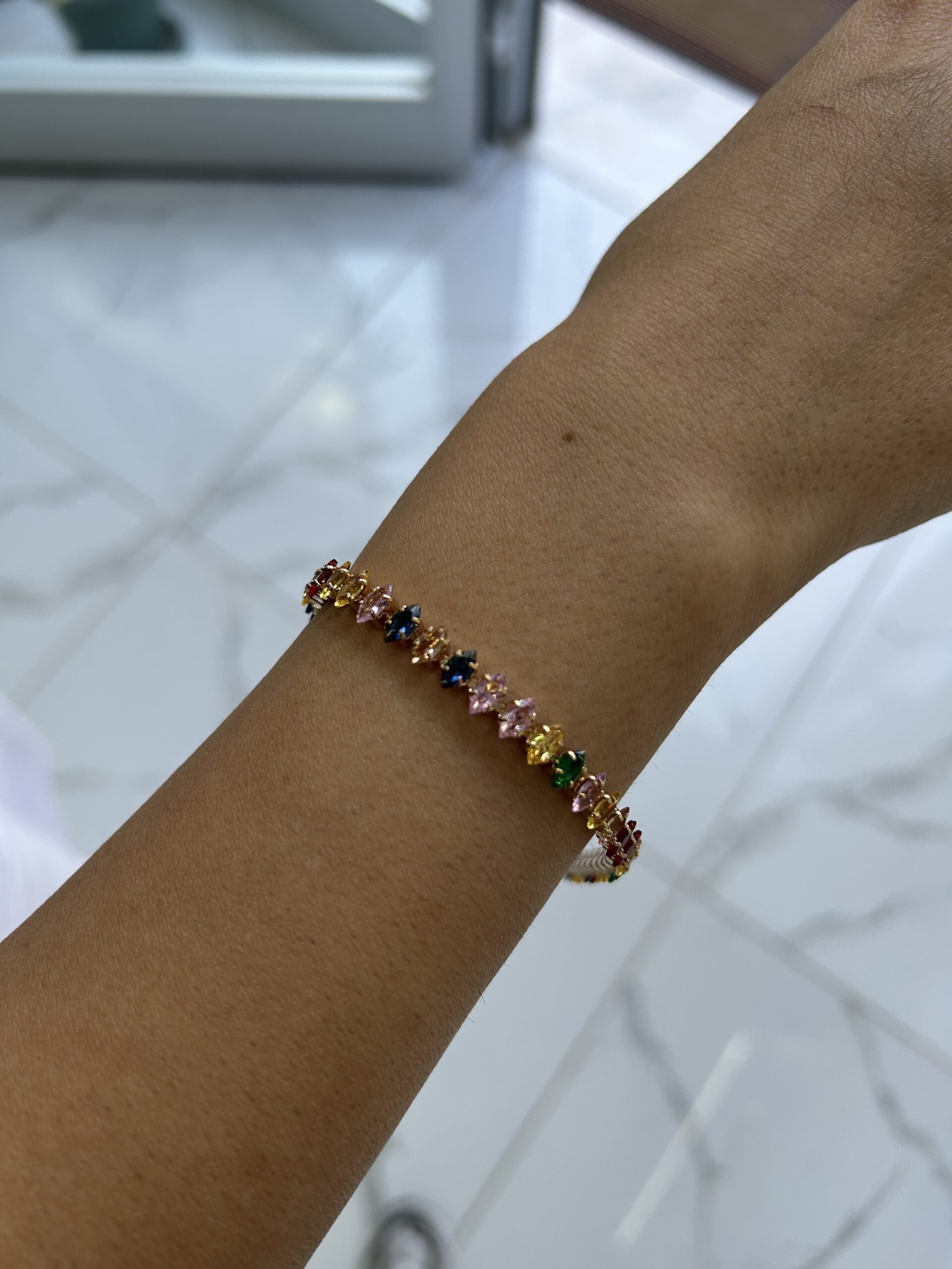 IMG_2976 Vip Renkli Baget Su Yolu Bileklik - Görsel 1