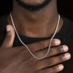 Çelik Gümüş Renk Arpa Model Kolye 50 cm