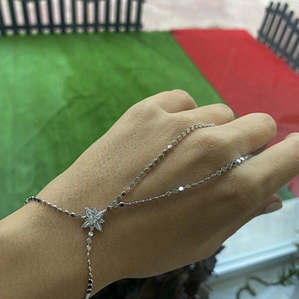 Vip Gümüş Renk Pullu Kutup Yıldız Şahmeran