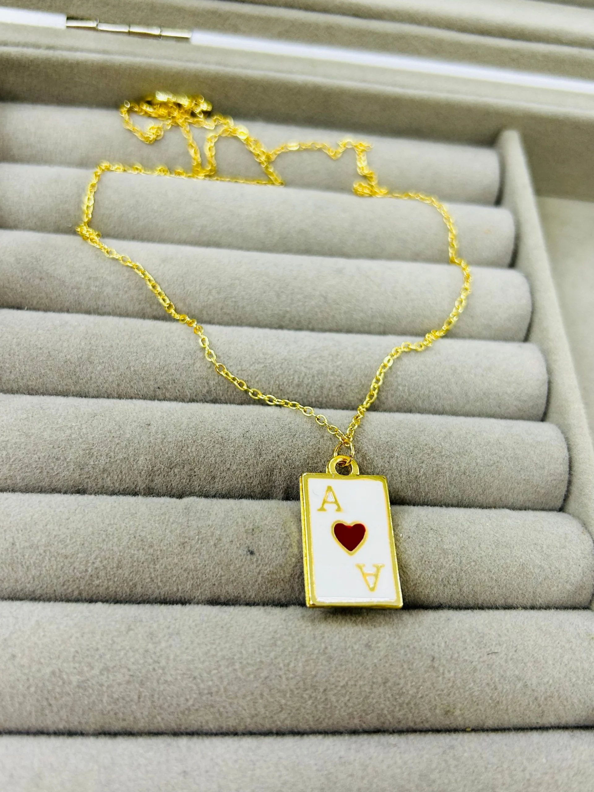 Gold İskambil As Kolye Gold İskambil As Kolye - Görsel 1