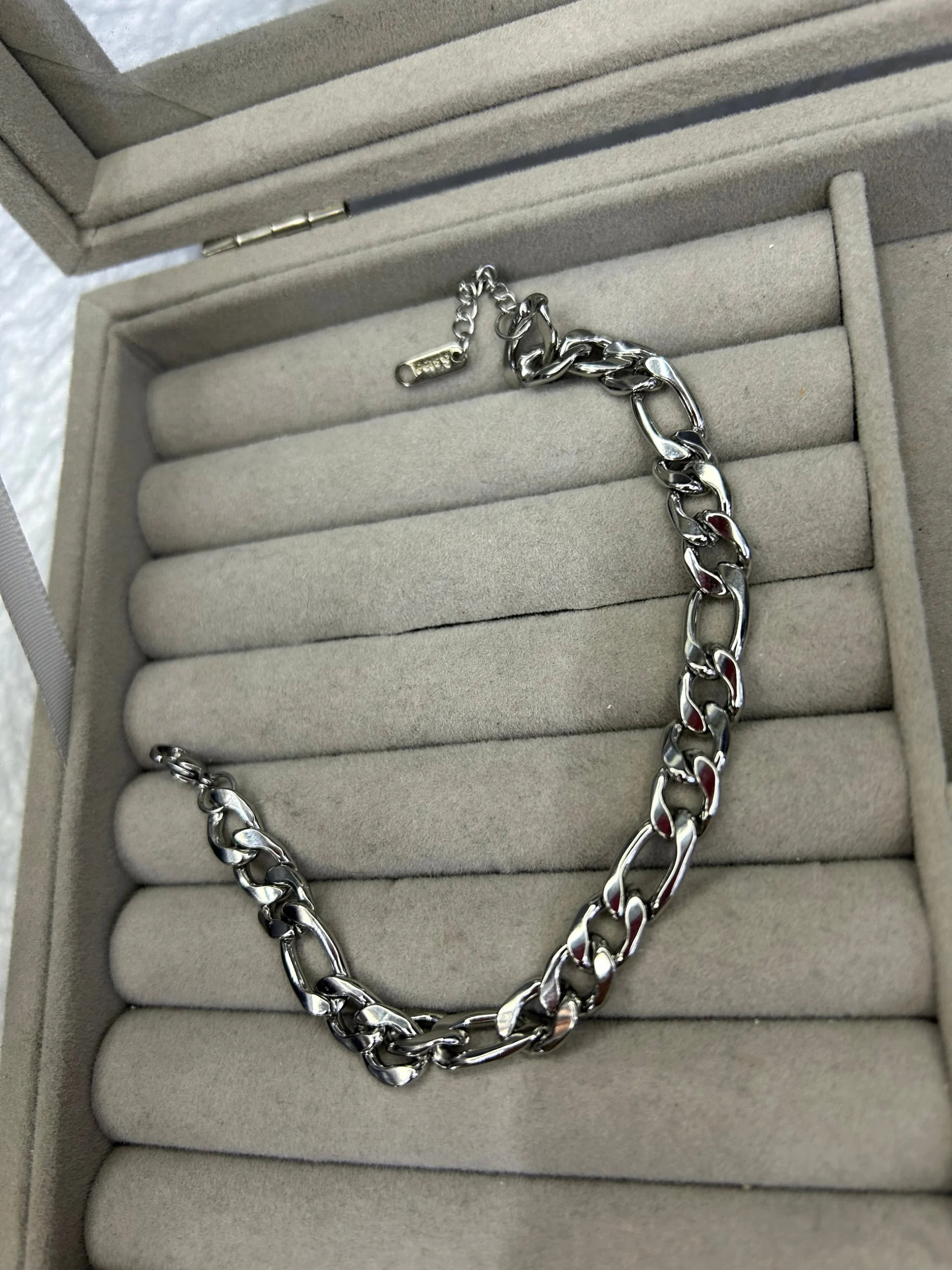 Çelik Erkek Figaro Bileklik Çelik Erkek Figaro Bileklik - Görsel 1