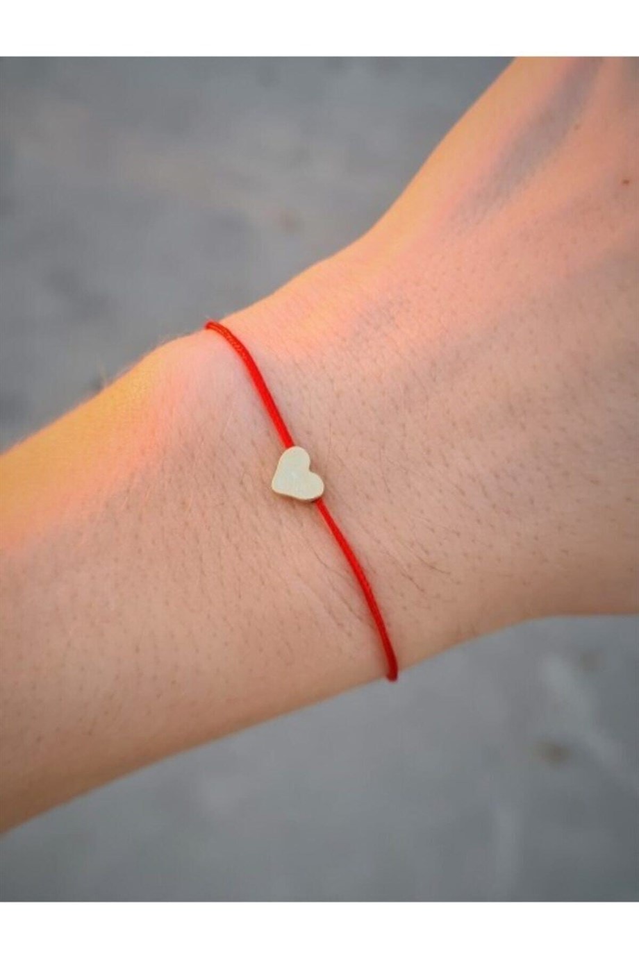 Kalp Kırmızı Ip Bileklik | cosibella.com.tr Kalp Kırmızı Ip Bileklik - Görsel 1