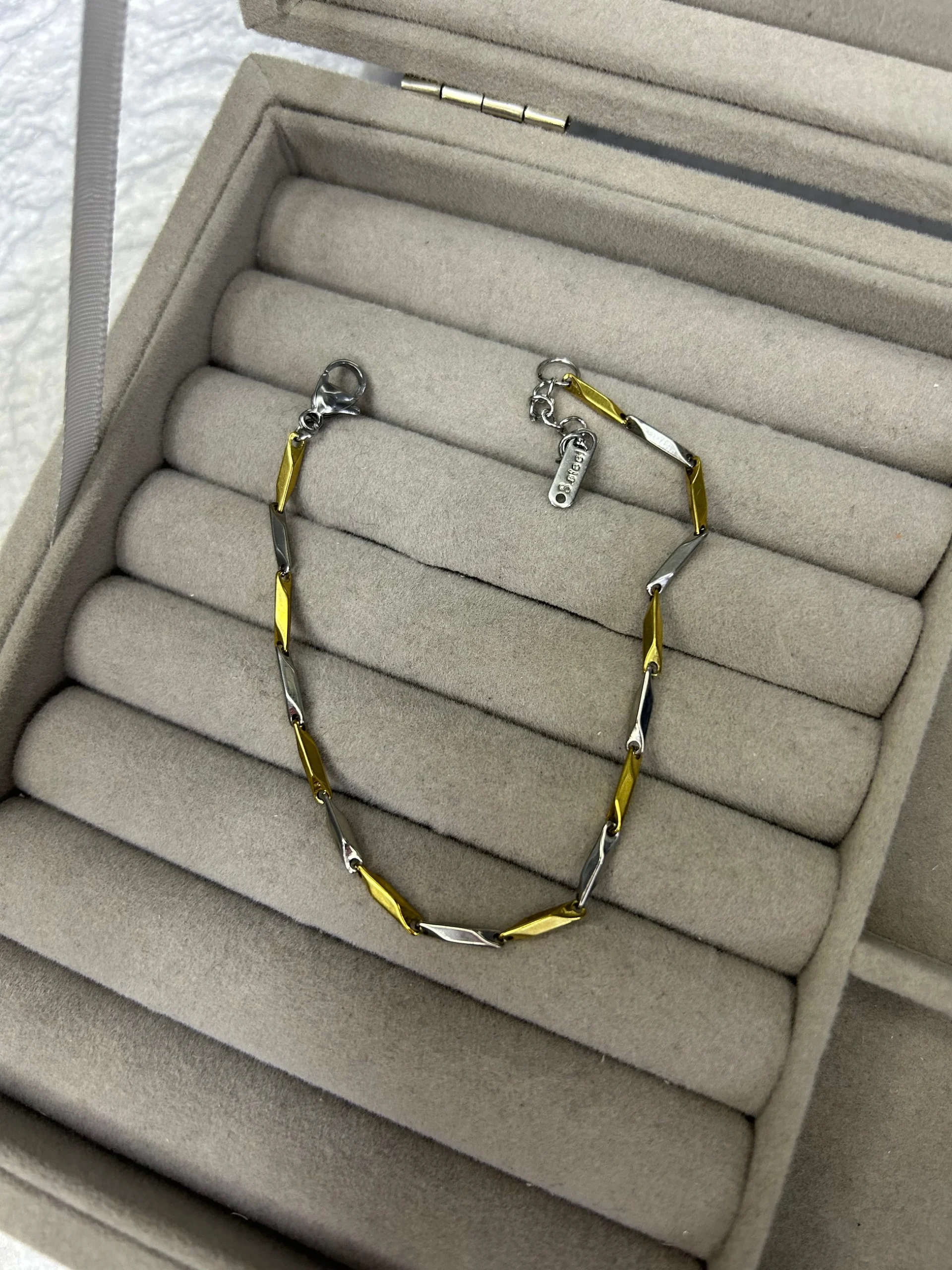 Çelik Erkek Çift Renk Kral Bileklik Çelik Erkek Çift Renk Kral Bileklik - Görsel 1